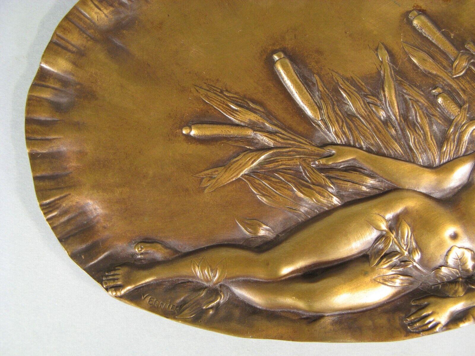 Antique Art Nouveau Bronze Tray 