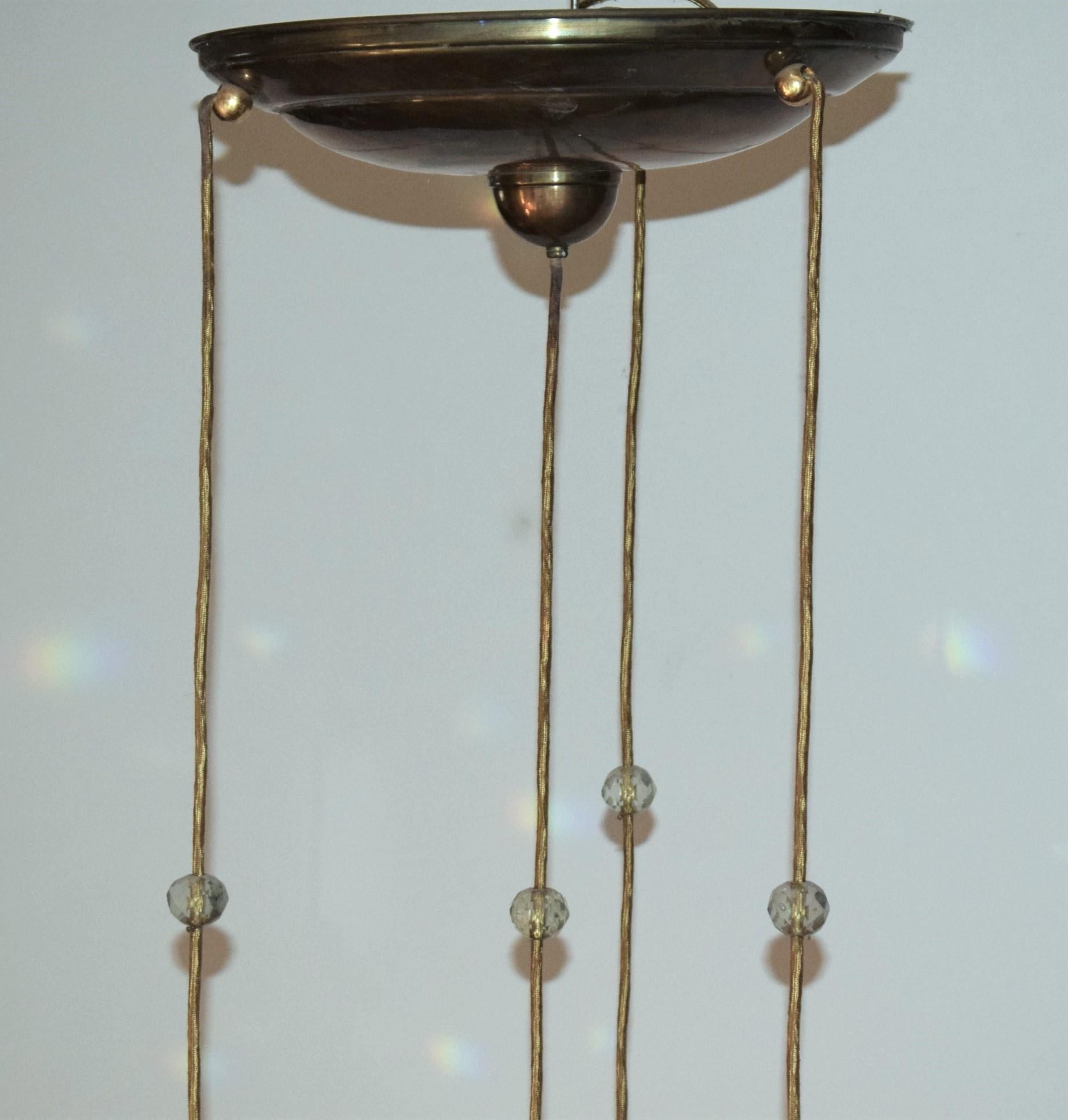 Antique Art Nouveau Ceiling Lamp by Josef Hoffmann For Sale 1