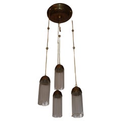 Antique Art Nouveau Ceiling Lamp by Josef Hoffmann