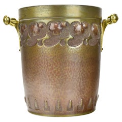 Seau à glace / Refroidisseur à vin et champagne Art Nouveau d'antiquités par Ludwig Vierthaler