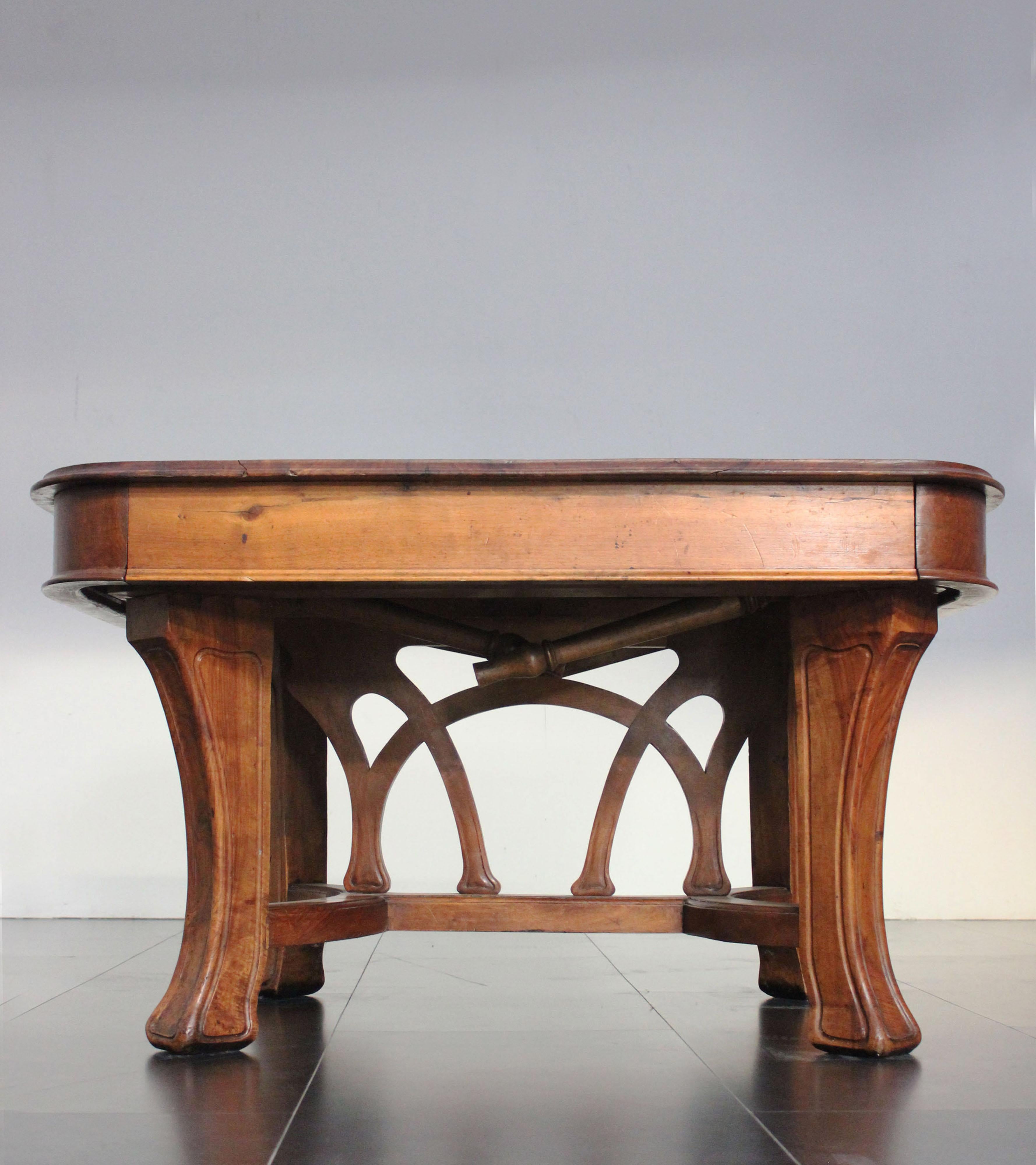 Antique Art Nouveau Cherrywood Dining Room Set from Pierre Mathieu en vente 3