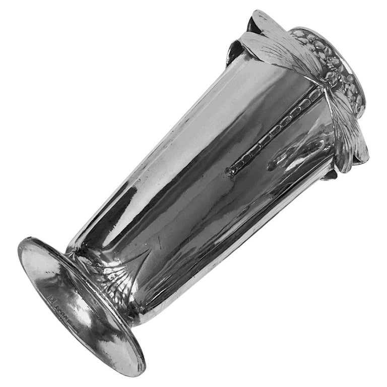 Petit Vase Christofle En Forme De Carotte - Métal Argenté - État Impeccable