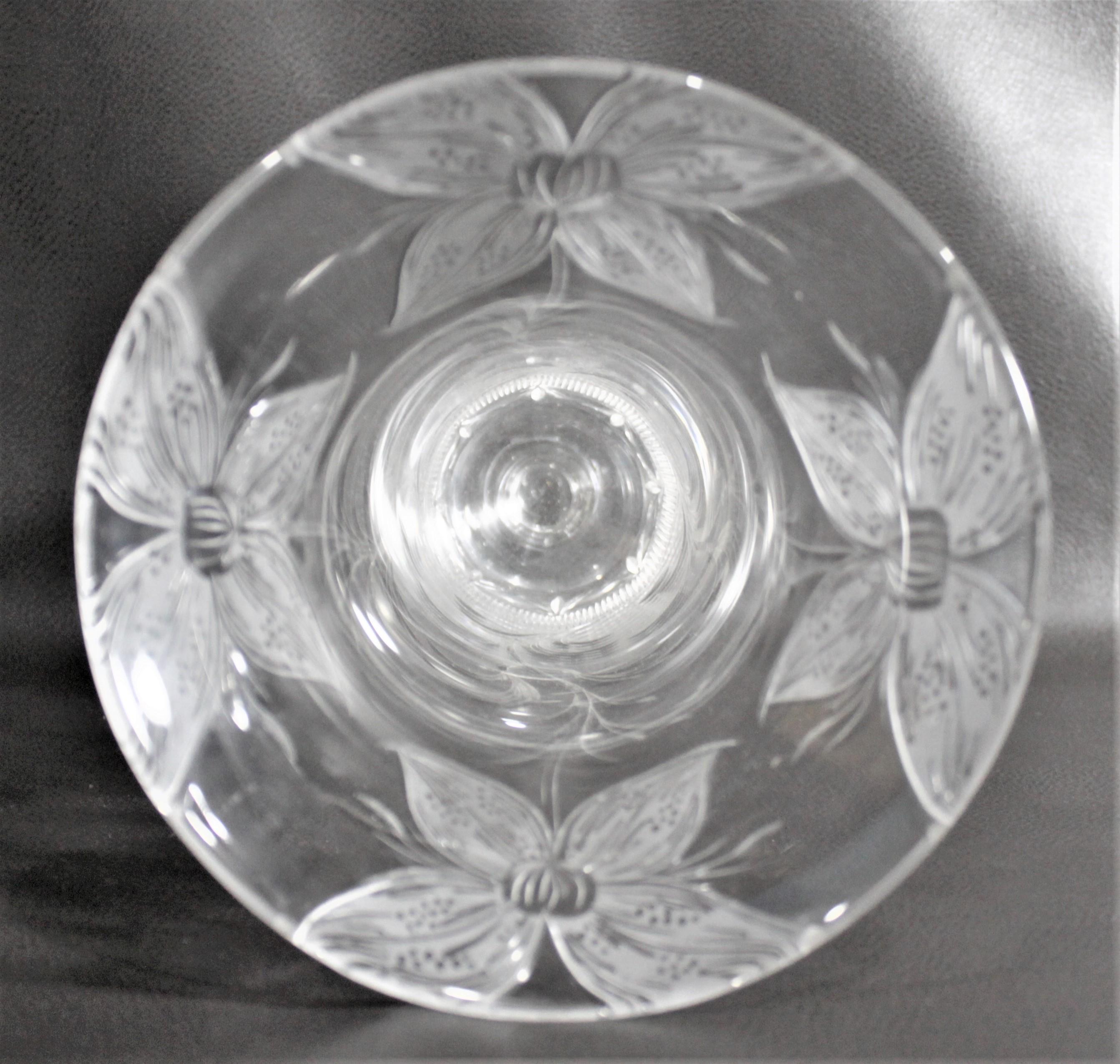 antique crystal vase