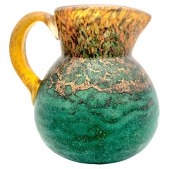 Antique Art Nouveau Daum Nancy Glass Pitcher Vase Signed Georges De Feure