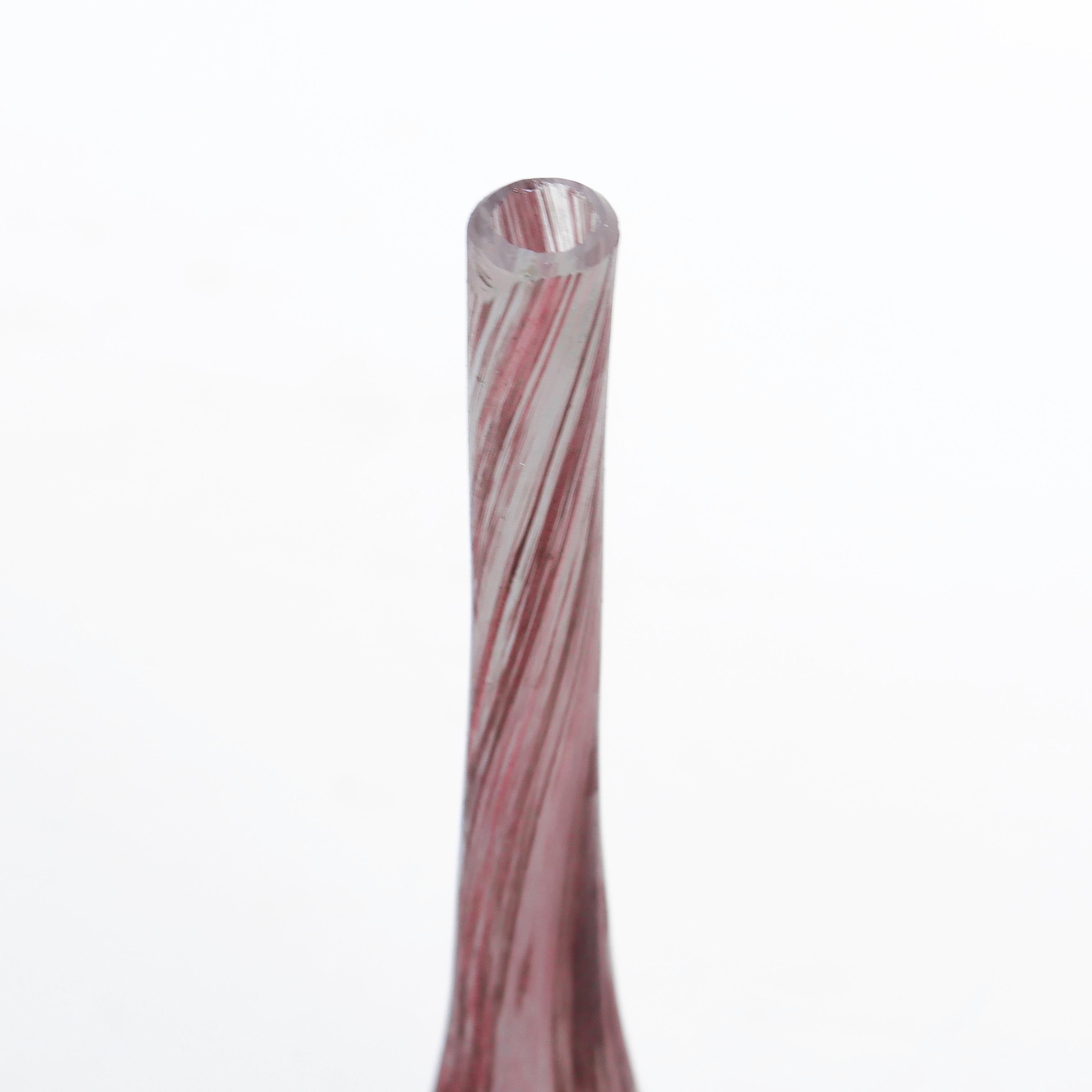 Verre Vase Soliflor ancien en verre d'art miniature Art Nouveau de Daum Nancy en vente