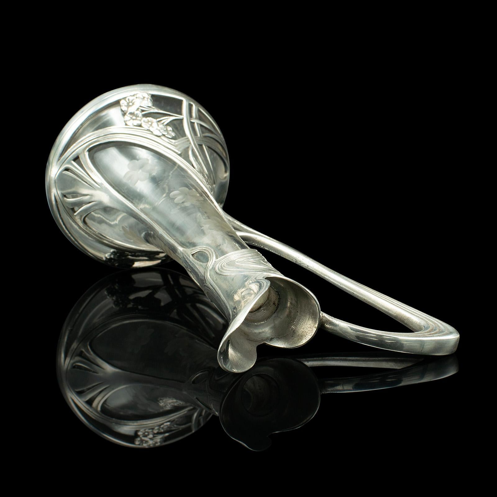 Antique Art Nouveau Decanter, German, Decorative, Spirit Ewer, Victorian, C.1900 For Sale 4