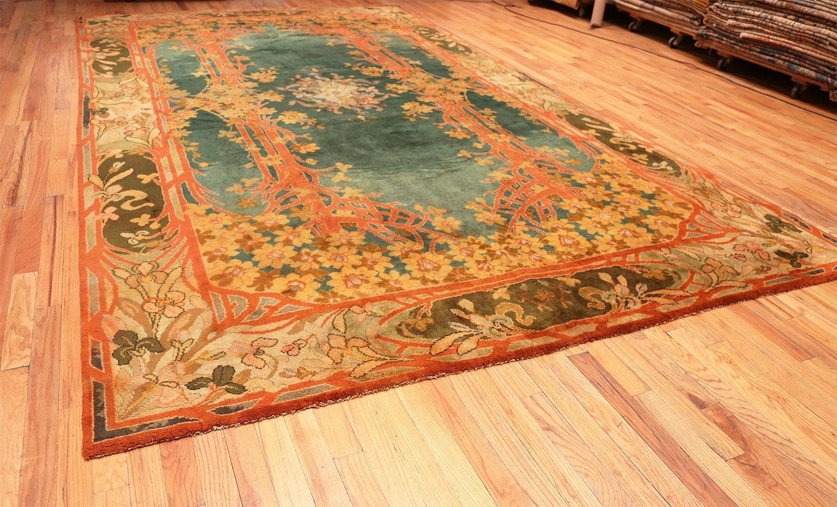 Northern Irish Nazmiyal Antique Art Nouveau Donegal Rug. 10 ft 2 in x 17 ft (3.1 m x 5.18 m)