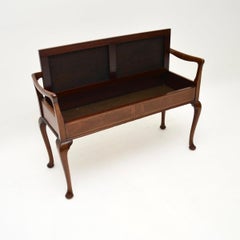 Antique Art Nouveau Duet Piano Stool / Bench