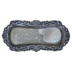 Antique Art Nouveau Duhme & Co Sterling Silver 925 Pin Tray Dish 44g 5.5"