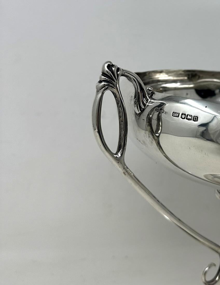 Antico trofeo sportivo in argento Sterling Trophy Cup Bowl Centerpiece (centro tavola) in vendita 3