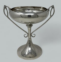 Antique Art Nouveau English Sterling Silver Sporting Trophy Cup Bowl Centerpiece