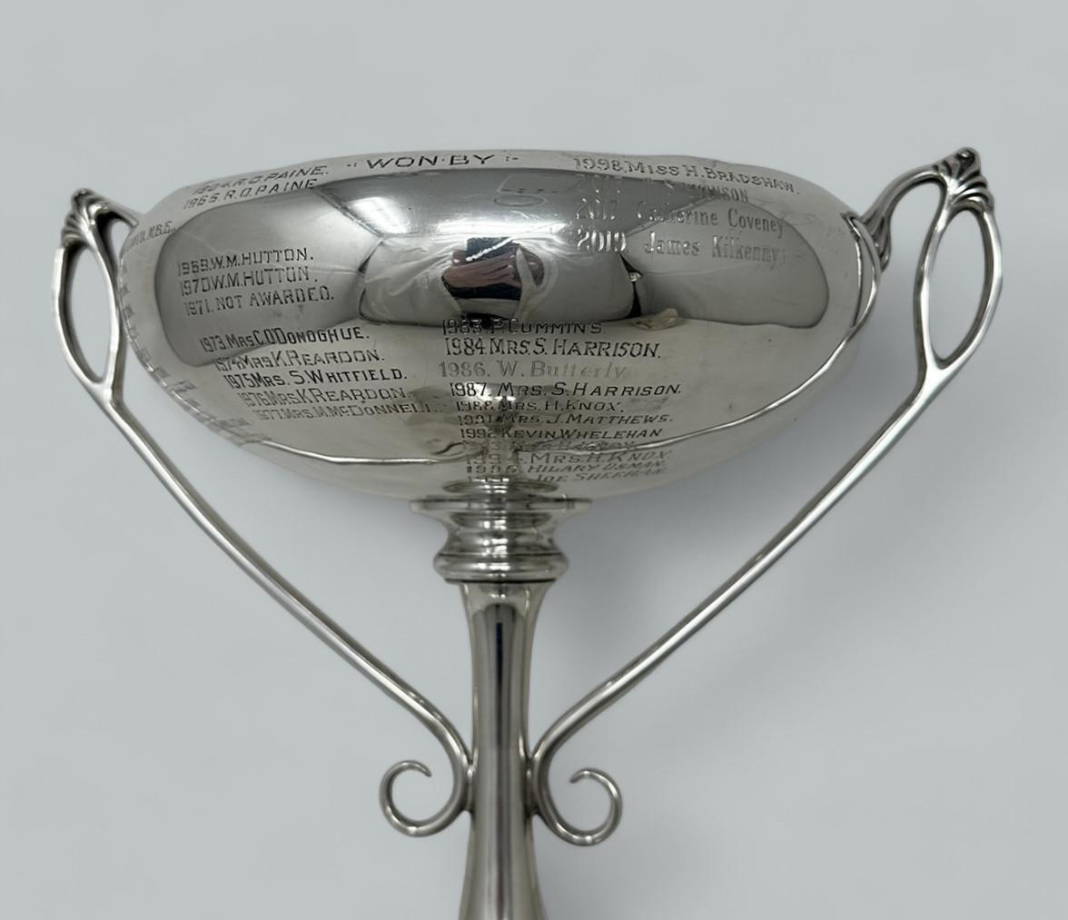 Antico trofeo sportivo in argento Sterling Trophy Cup Bowl Centerpiece (centro tavola) in vendita 1
