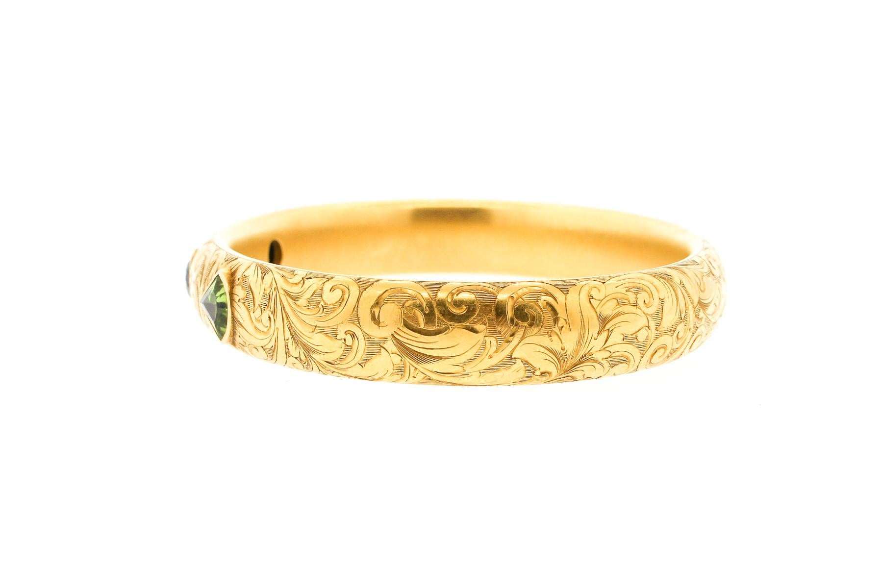 hollow 14k gold bracelet