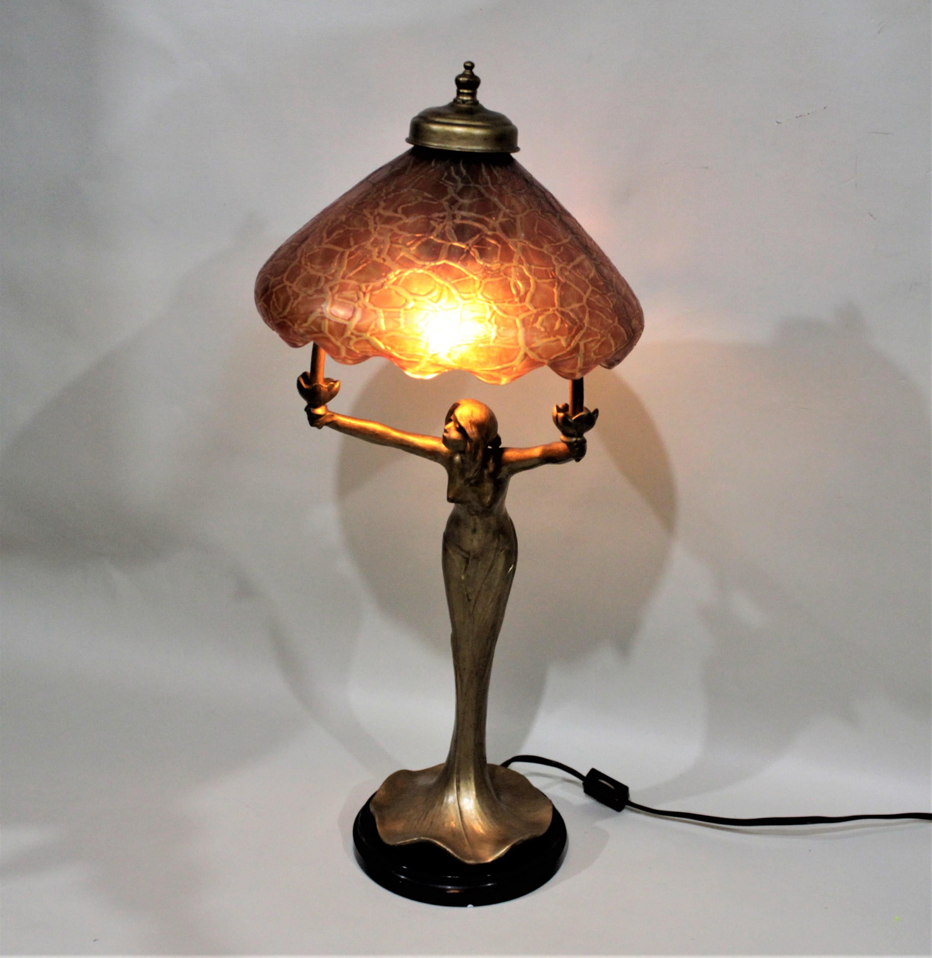 vintage art nouveau lamps