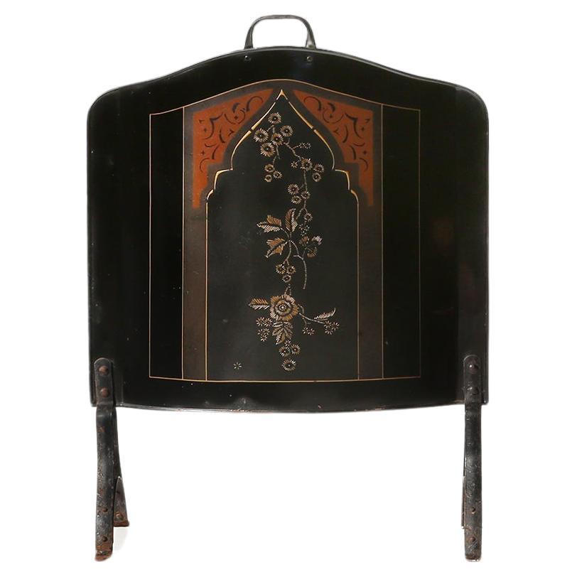 Antique Art Nouveau fire screen