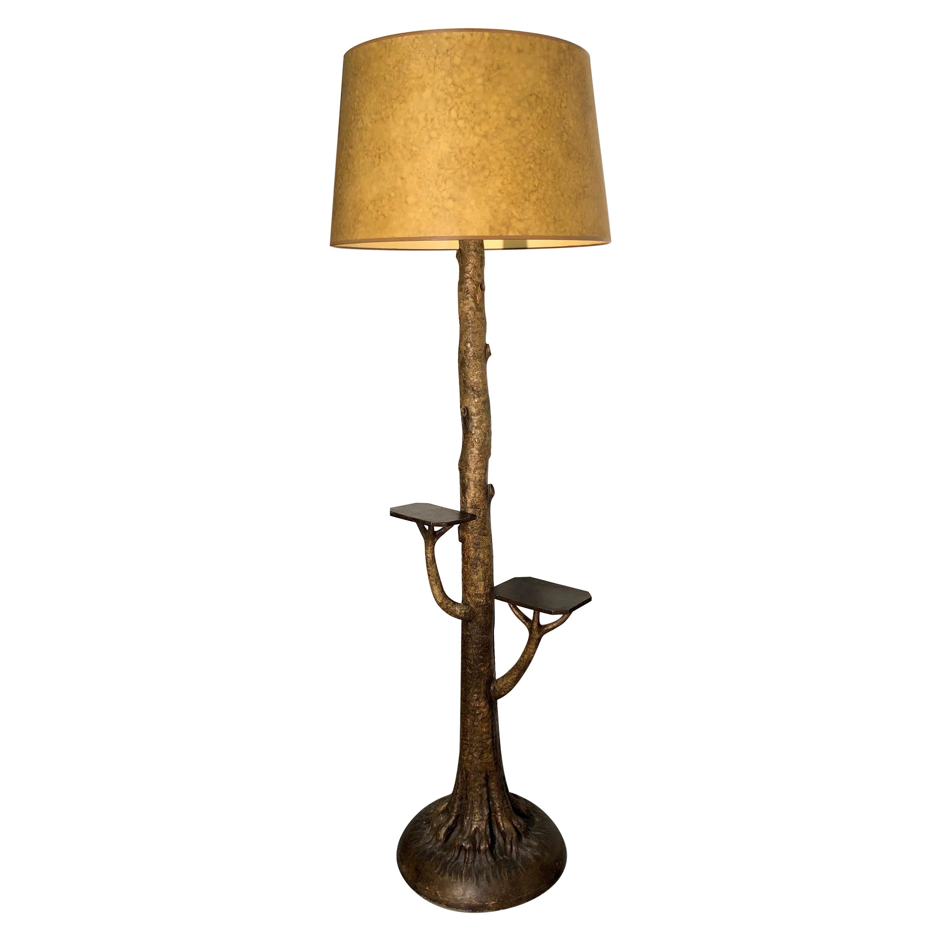 art nouveau floor lamp antique