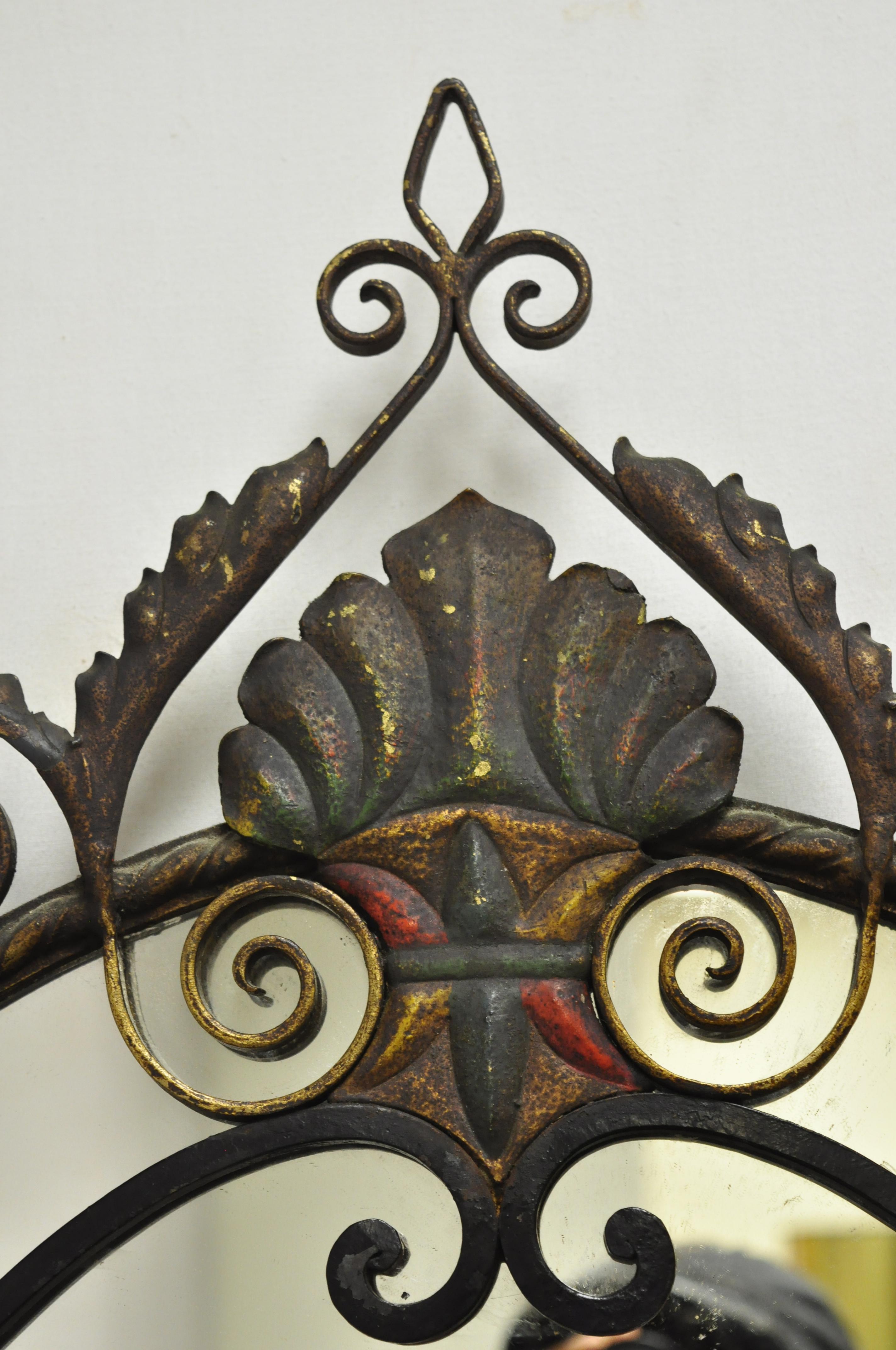 oval framed mirror