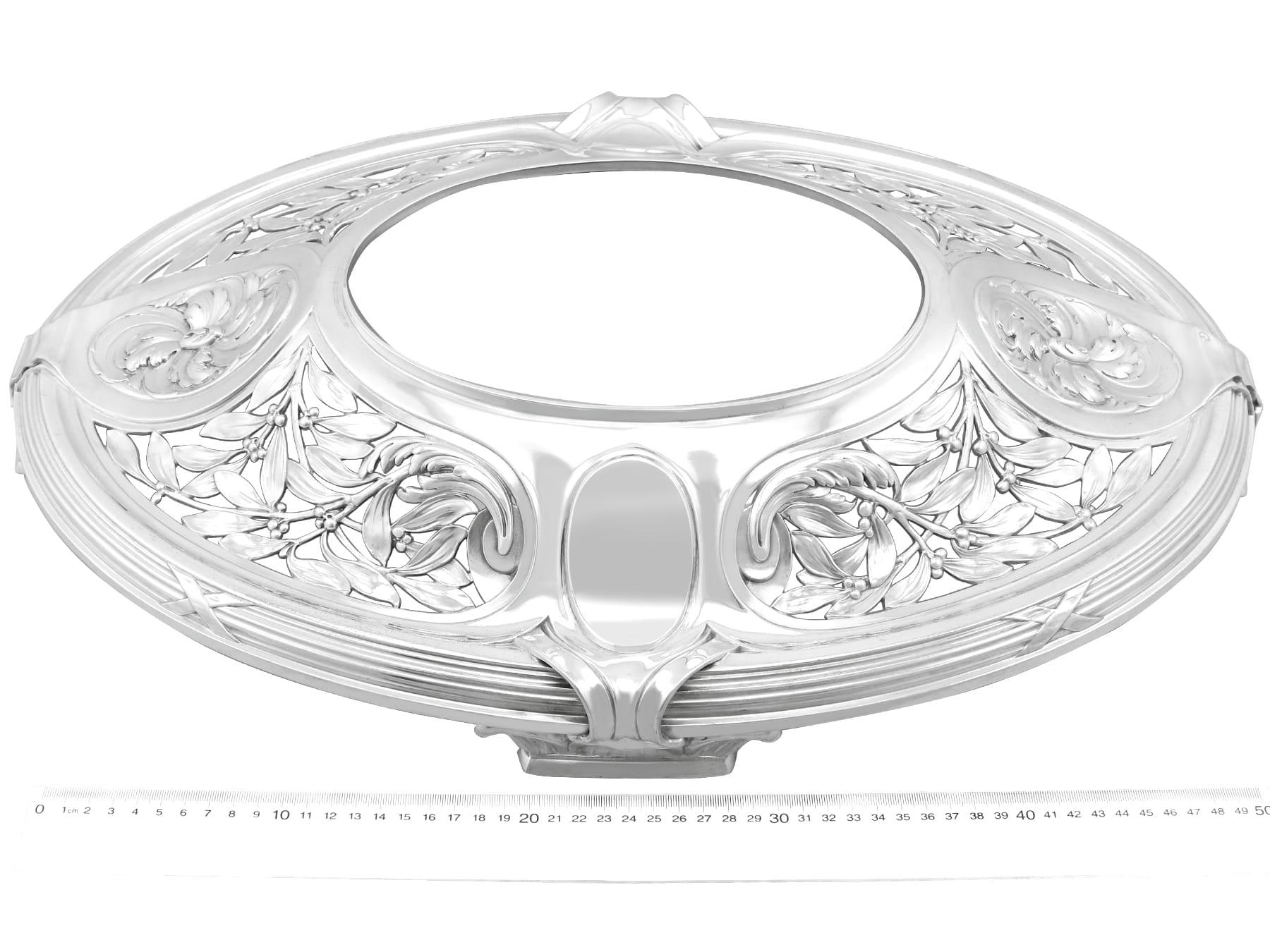 Antico centrotavola in argento tedesco Art Nouveau in vendita 8