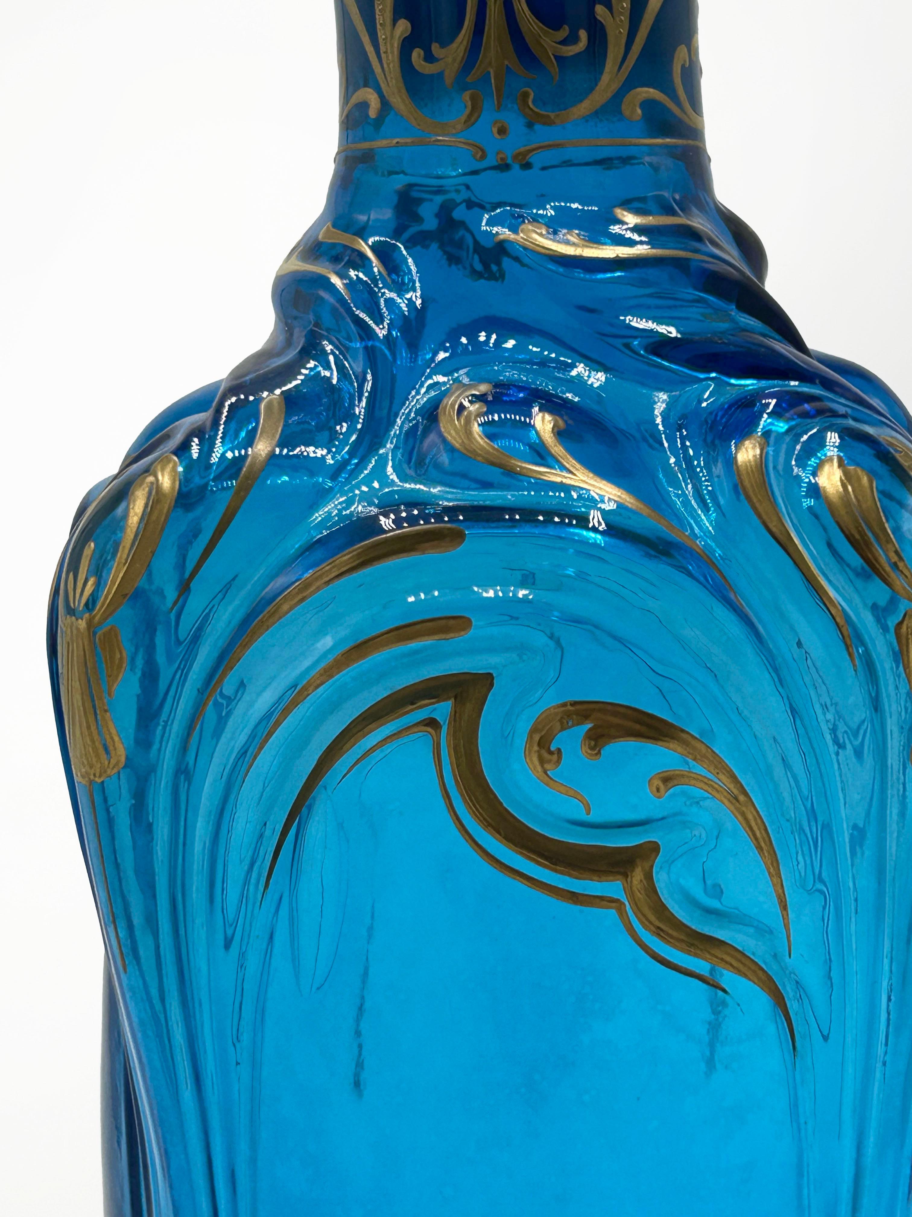 XX secolo Antico vaso da farmacia in vetro Art Nouveau in vendita