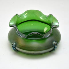 Antique Art Nouveau Glass Bowl