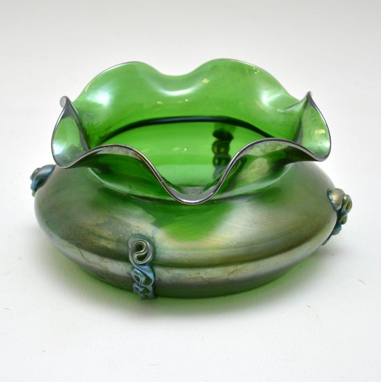 Antique Art Nouveau Glass Bowl at 1stDibs