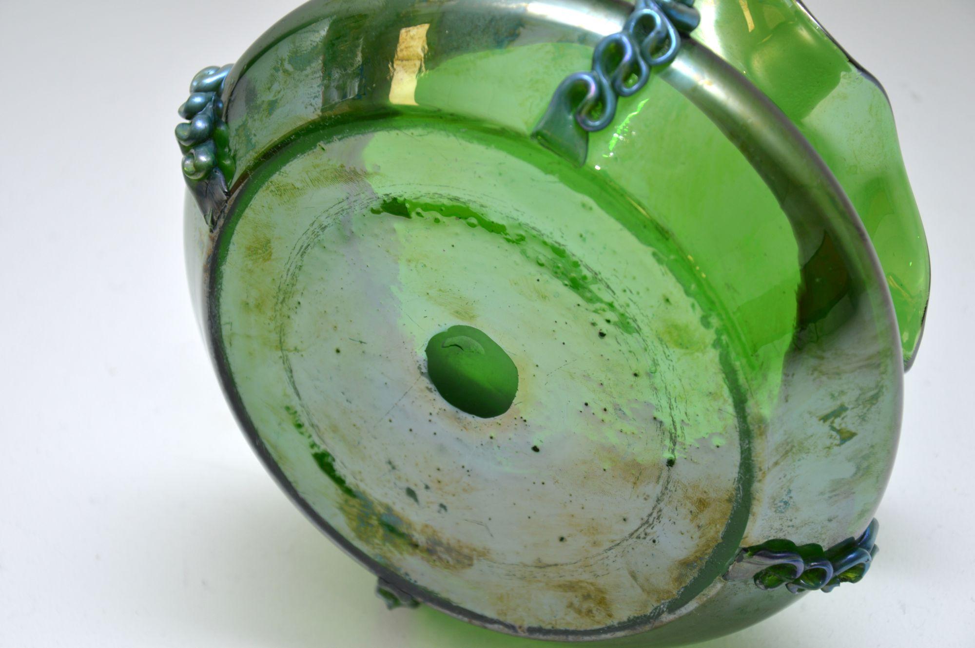 Antique Art Nouveau Glass Bowl 2