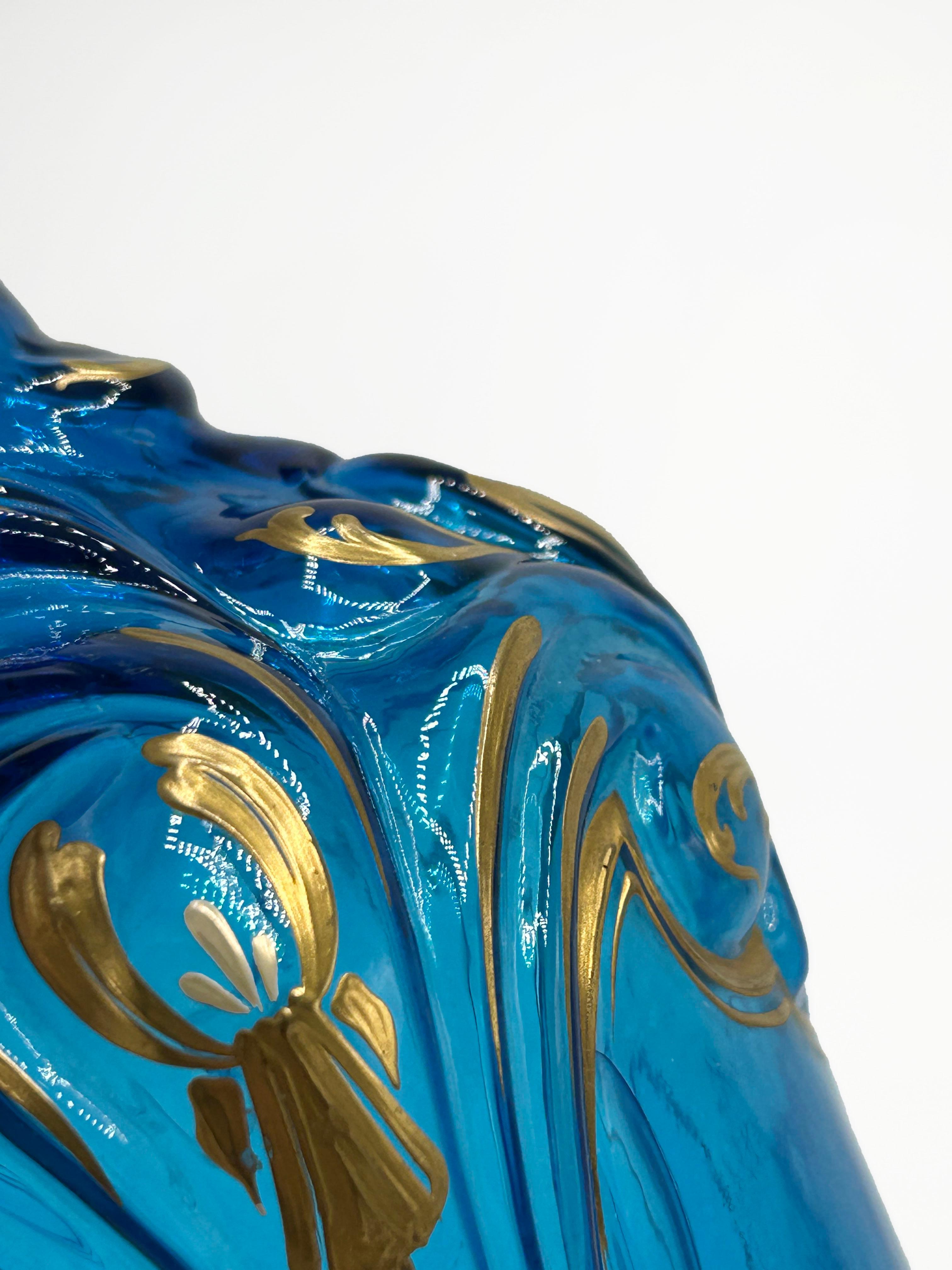 Français Ancien pot à pharmacie en verre Art Nouveau en vente