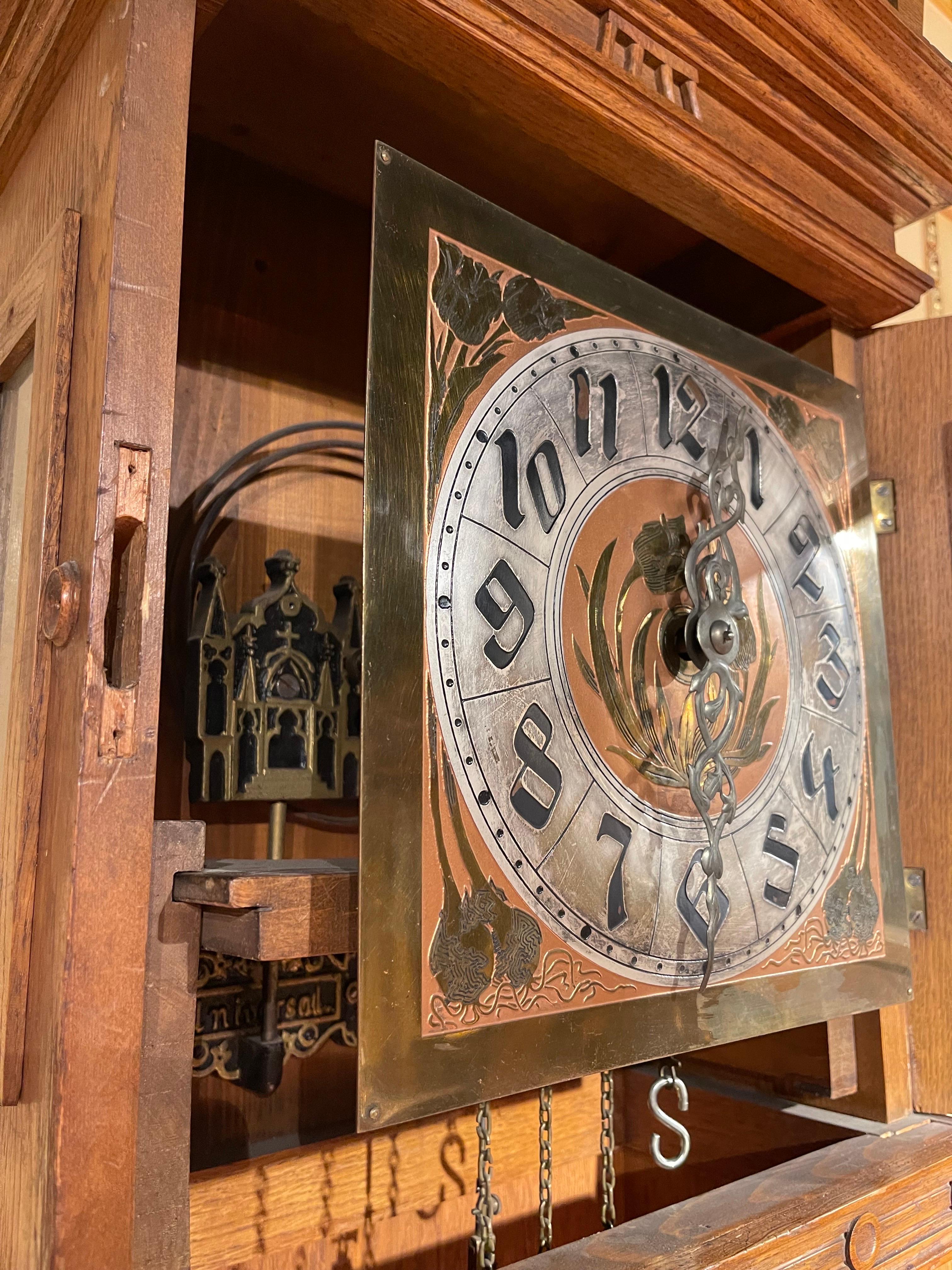 Antique Art Nouveau Grandfather Clock, Germany, 1900 2