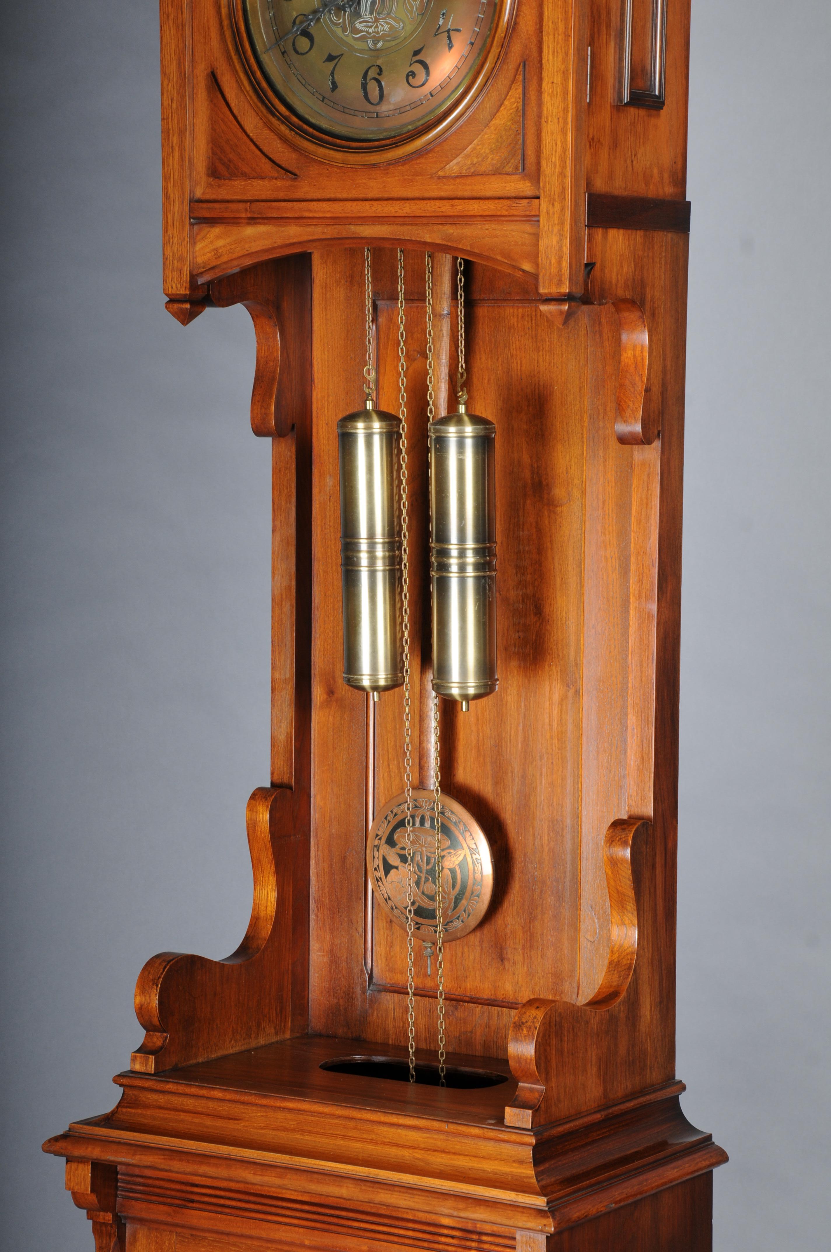 Antiguo Reloj de pie Art Nouveau, caoba Alemania, 1900 en venta 3