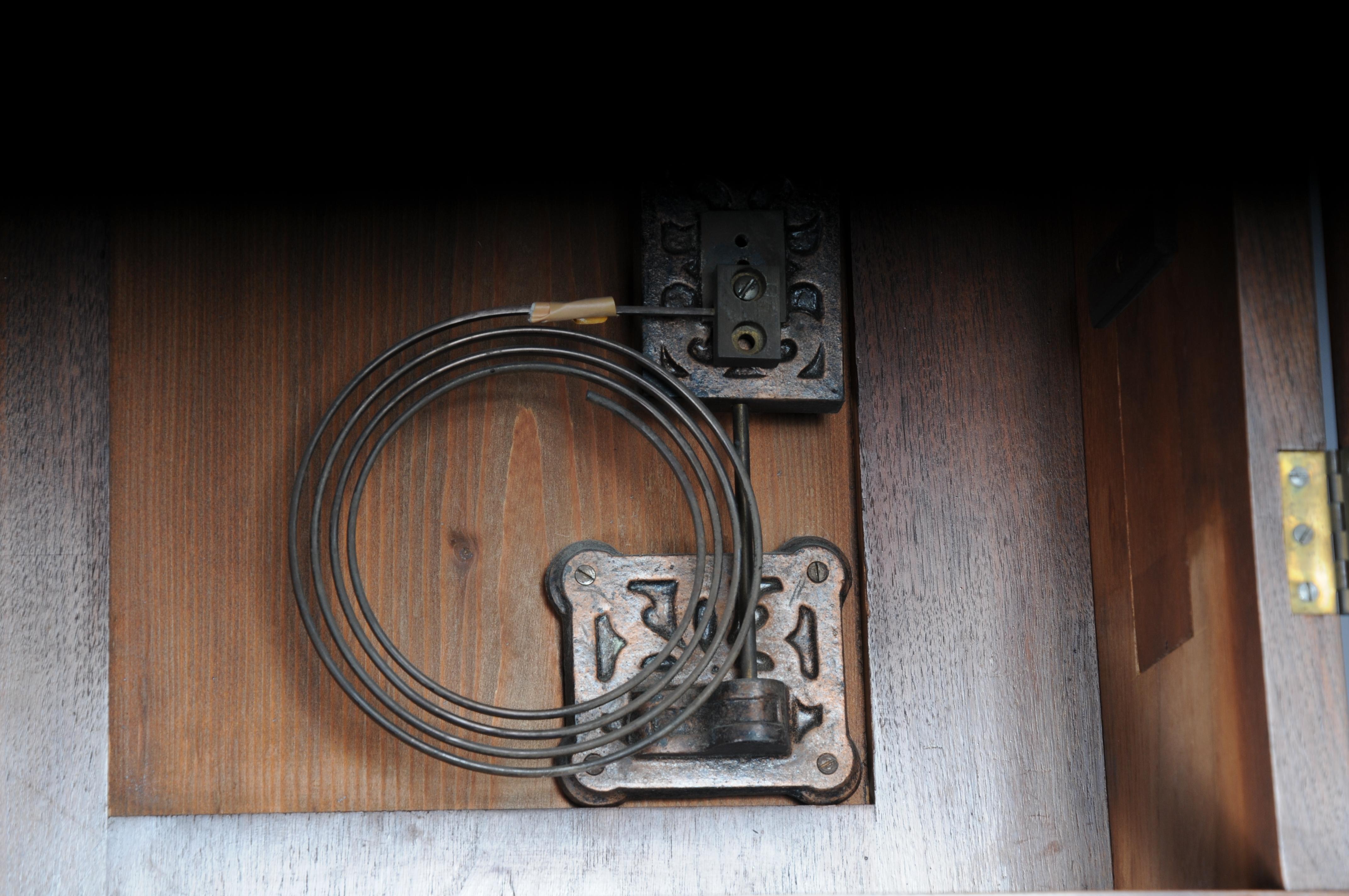 Antiguo Reloj de pie Art Nouveau, caoba Alemania, 1900 en venta 12