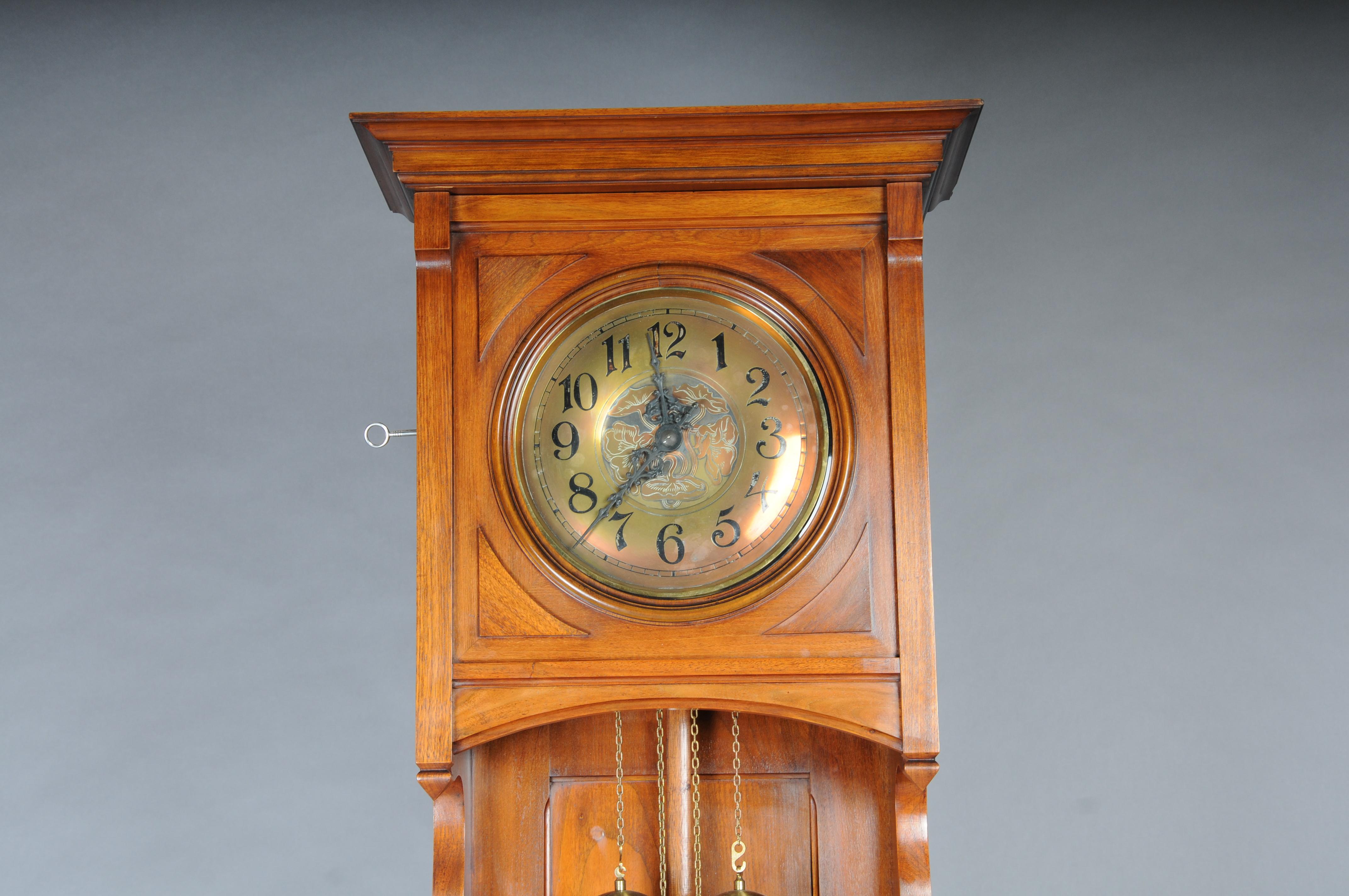 Antiguo Reloj de pie Art Nouveau, caoba Alemania, 1900 Caoba en venta