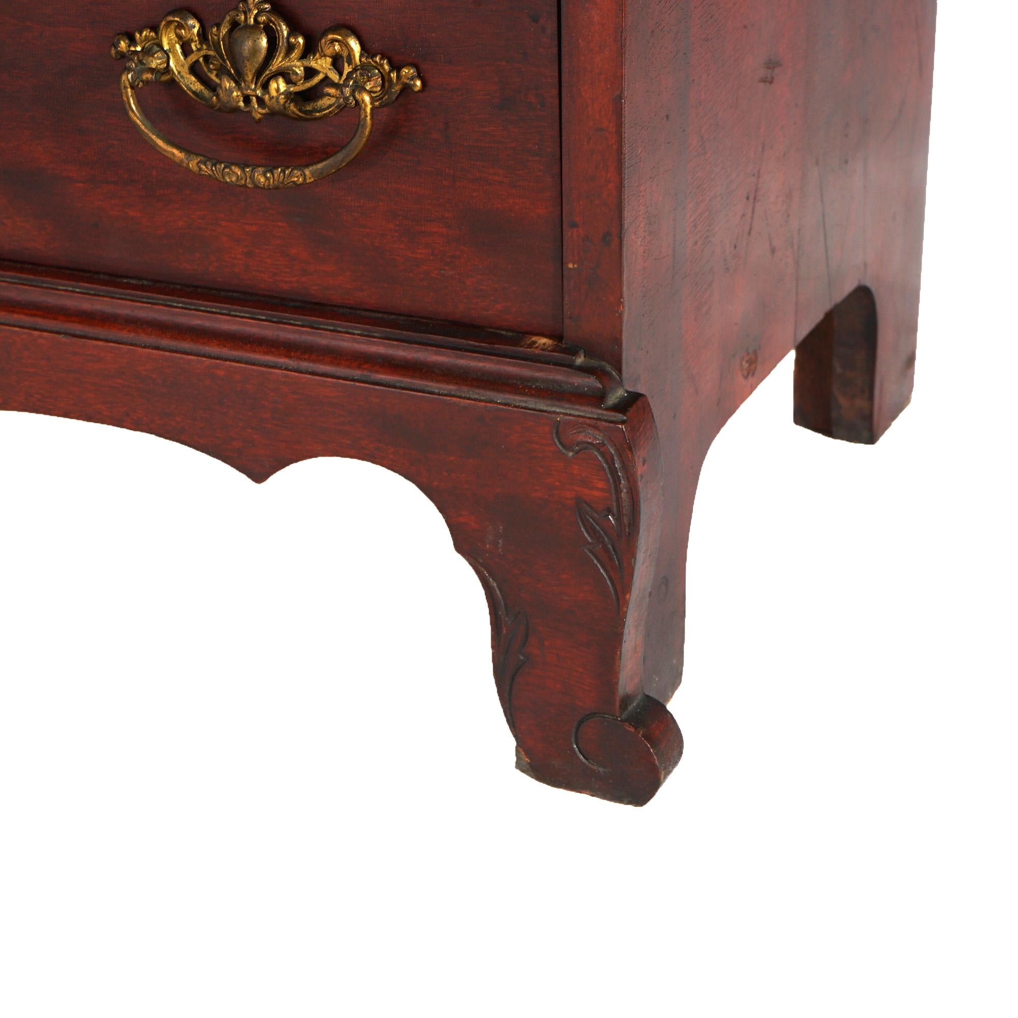 Antiguo Art Nouveau Escuela Horner Caoba tallada Librería de doble puerta con espejo 6