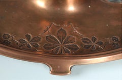 Antique Art Nouveau Inkwell, Bronze, Desk Utensil, Pen Tray, Belle Epoche