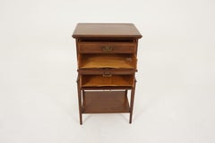 Antique Art Nouveau, Inlaid Mahogany, 4-Drawer Music/Filing Cabinet, 1910, B2149