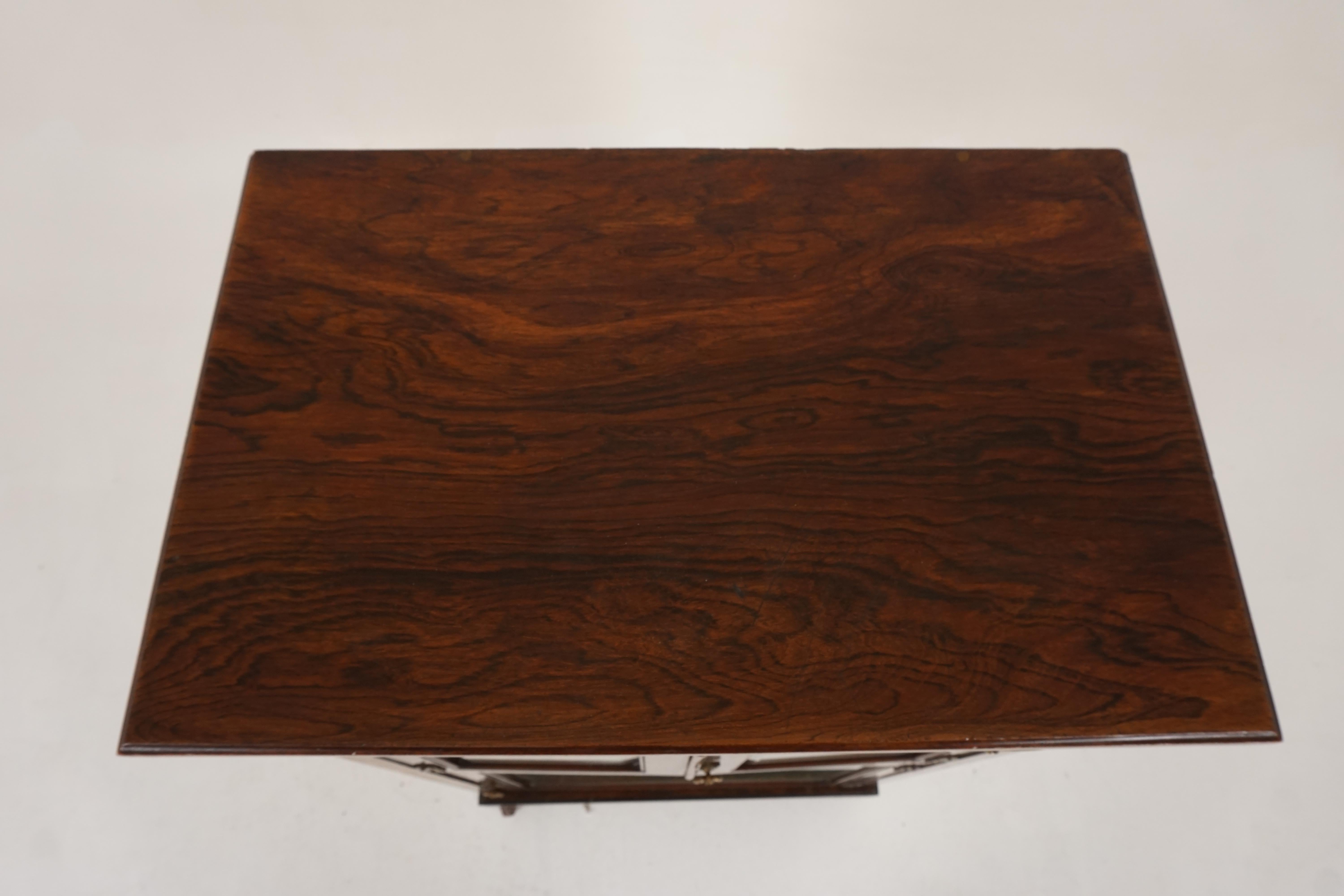 Début du 20ème siècle Ancienne armoire à musique Art nouveau en bois incrusté, Écosse, 1900, H129 en vente