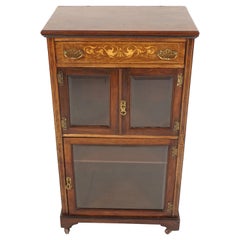 Used Art Nouveau, Inlaid Wood, Music Cabinet, Scotland 1900, H129