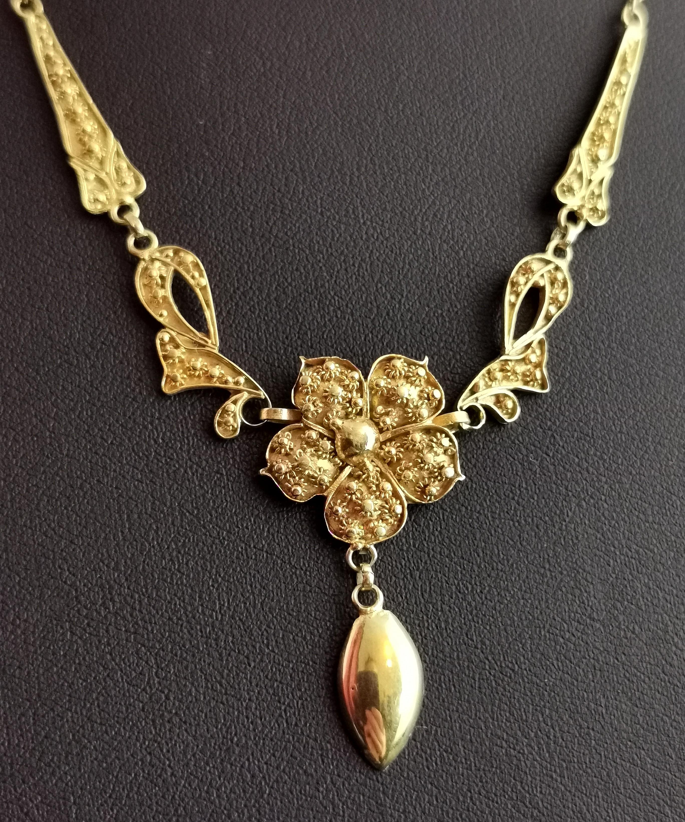 antique lavalier necklace