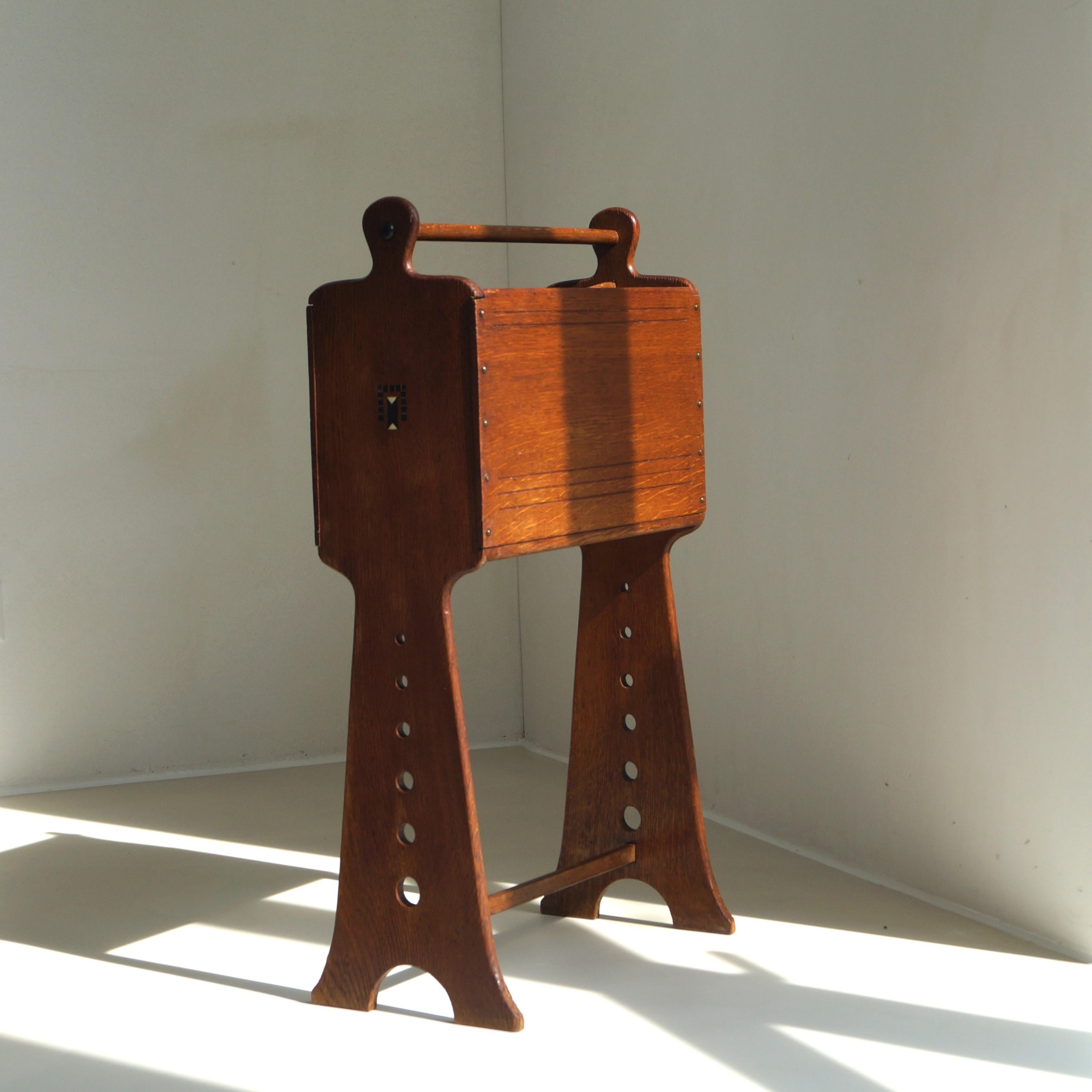Dutch 'Nieuwe Kunst' Magazine Stand by Jac. van den Bosch, Netherlands, c. 1905 For Sale 4