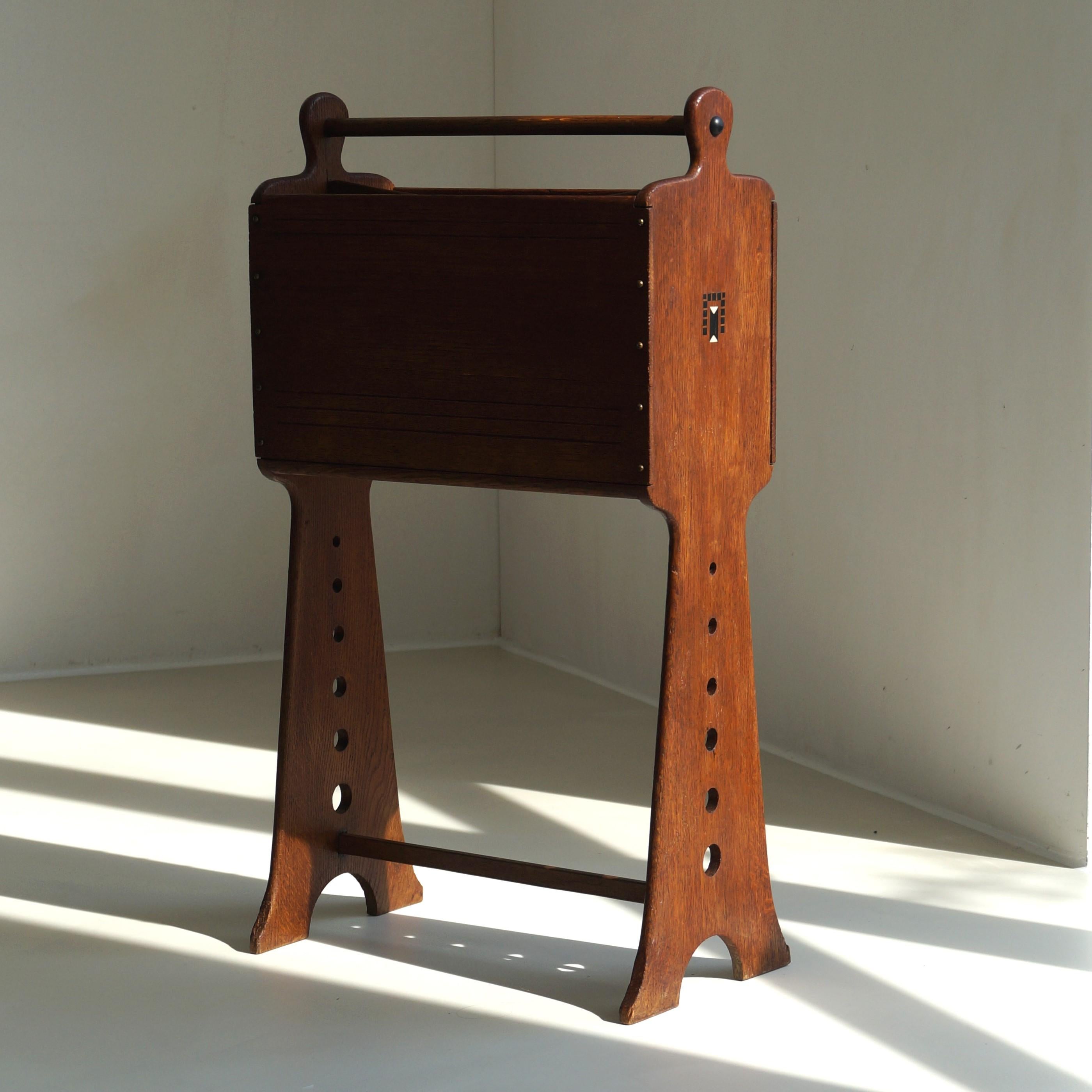 Dutch 'Nieuwe Kunst' Magazine Stand by Jac. van den Bosch, Netherlands, c. 1905 For Sale 5