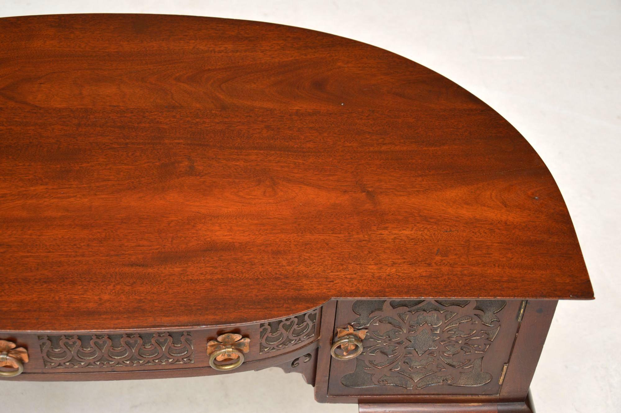 Antique Art Nouveau Mahogany Desk or Dressing Table 5