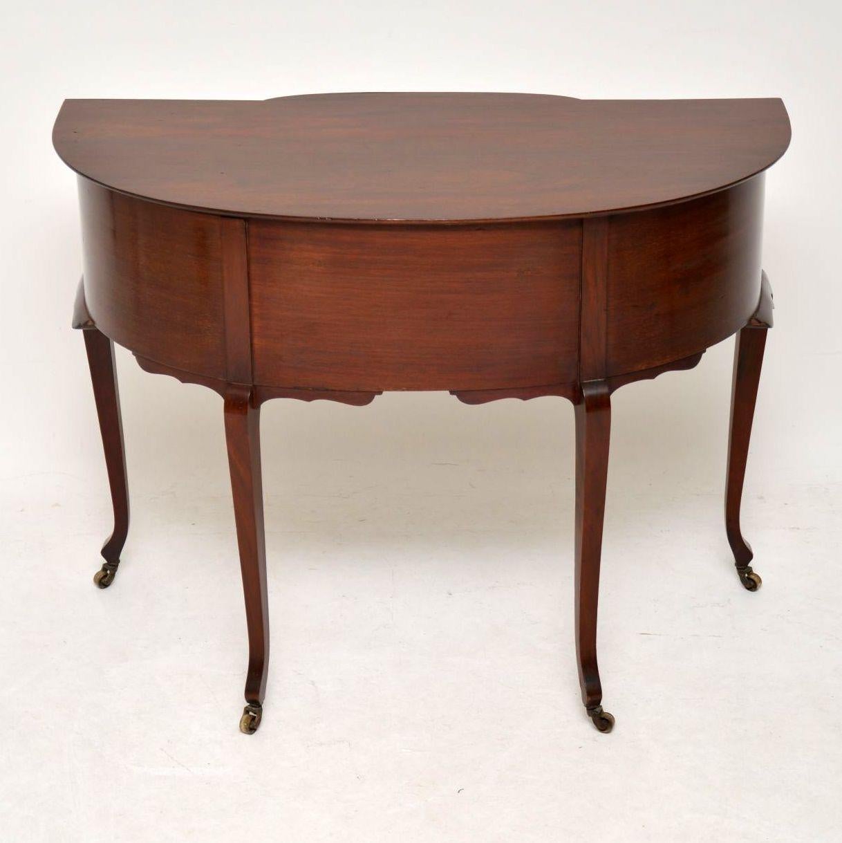 Antique Art Nouveau Mahogany Desk or Dressing Table 6