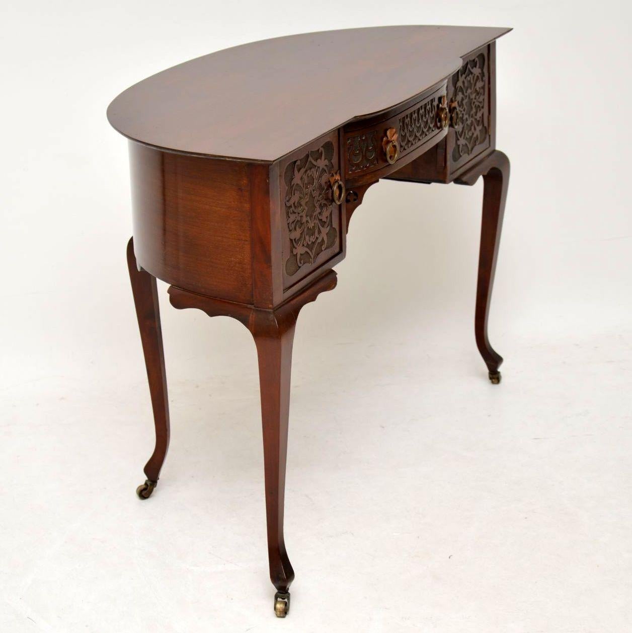 Antique Art Nouveau Mahogany Desk or Dressing Table 2