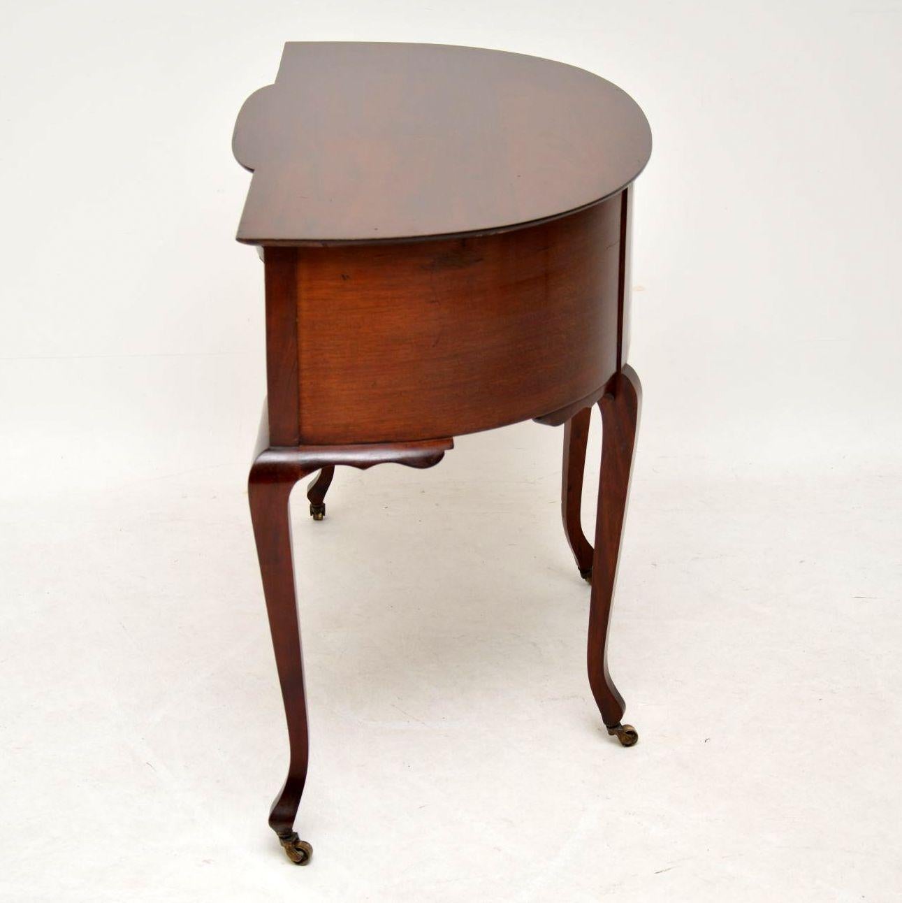 Antique Art Nouveau Mahogany Desk or Dressing Table 3