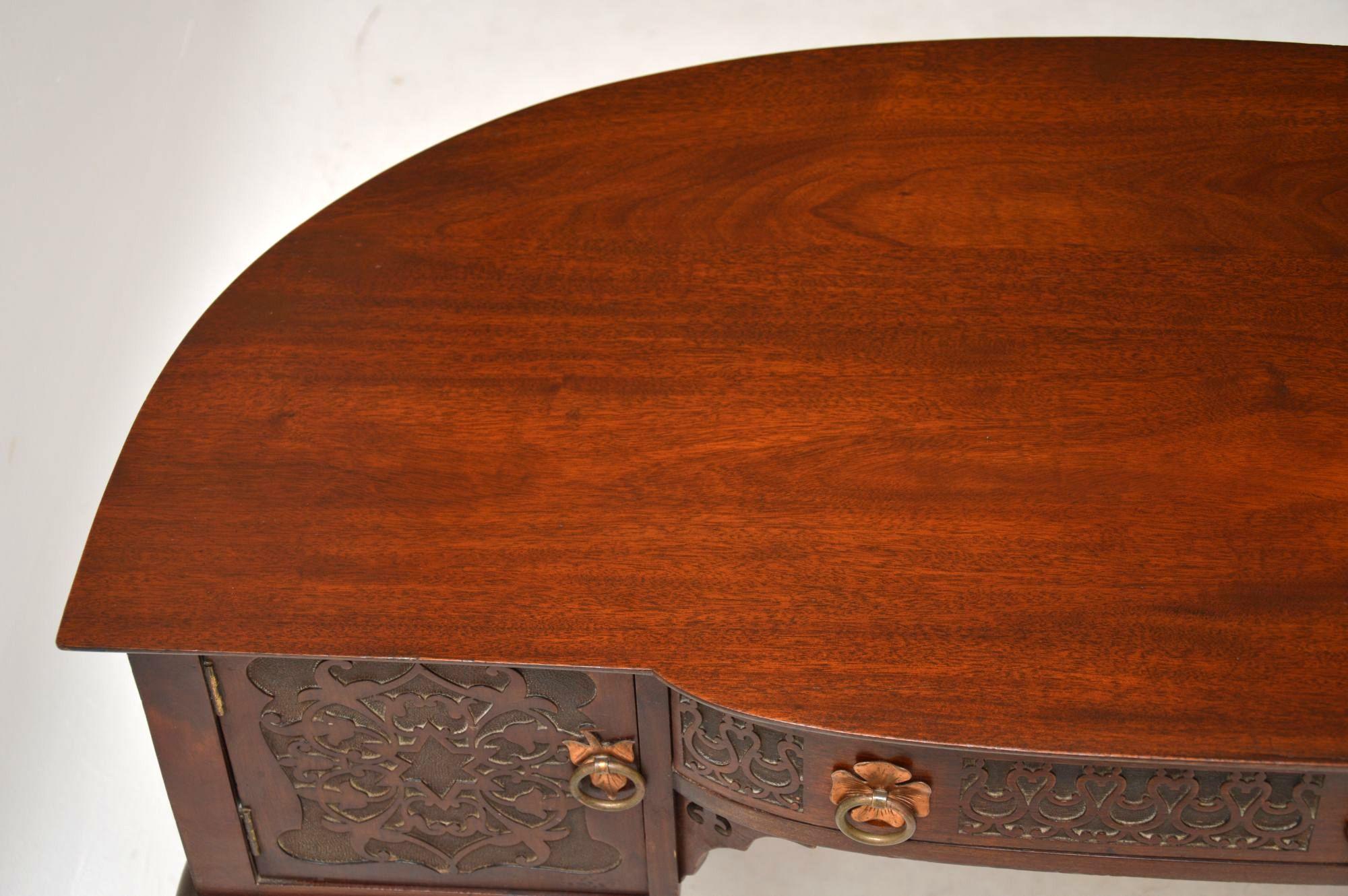 Antique Art Nouveau Mahogany Desk or Dressing Table 4