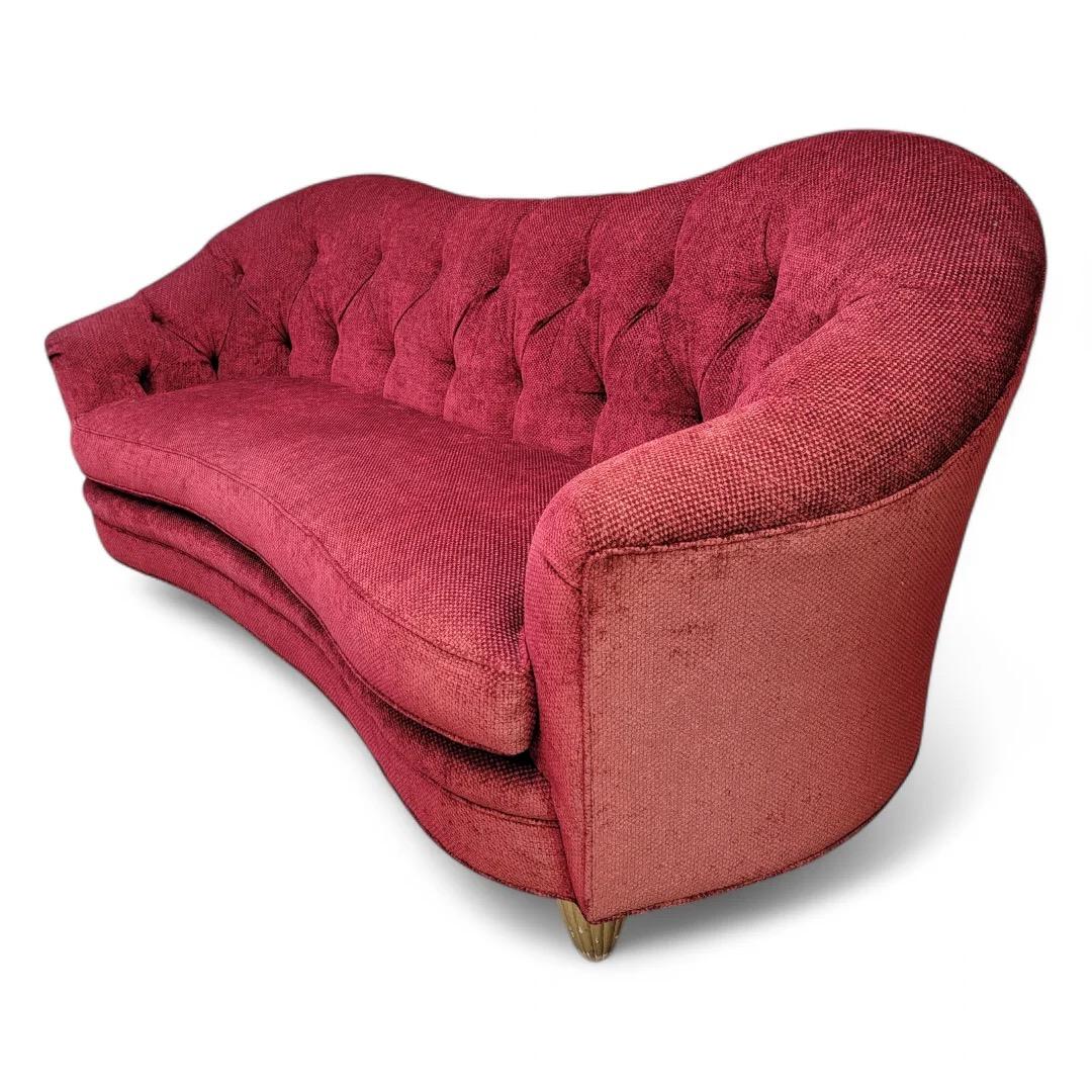 Antique Art Nouveau Maurice Dufrene Style Barrel Back Chair And Boudoir Sofa 3