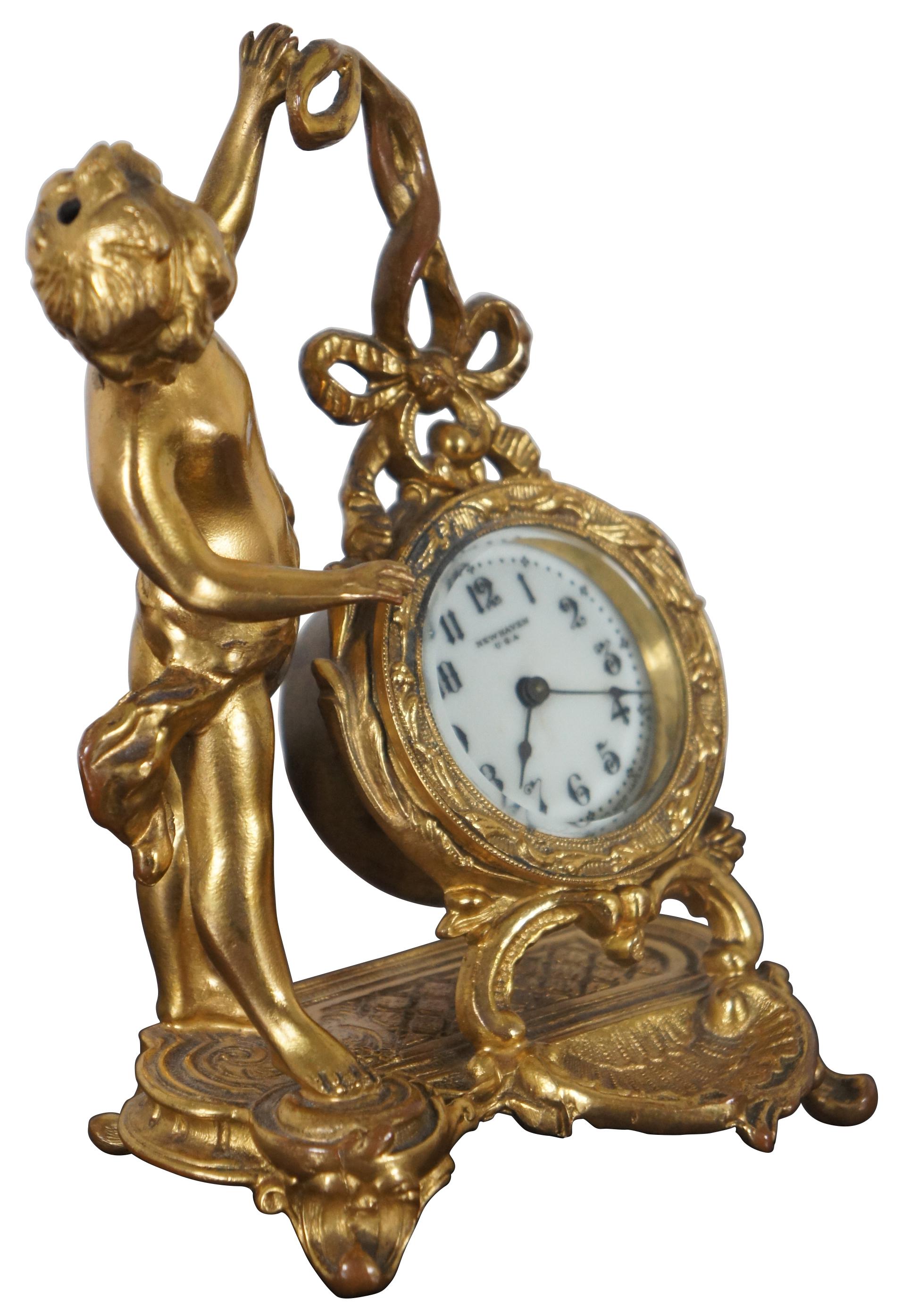 cherub clock antique