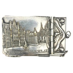 Antike Jugendstil Notebooktasche München Marienplatz München Carnet De Bal