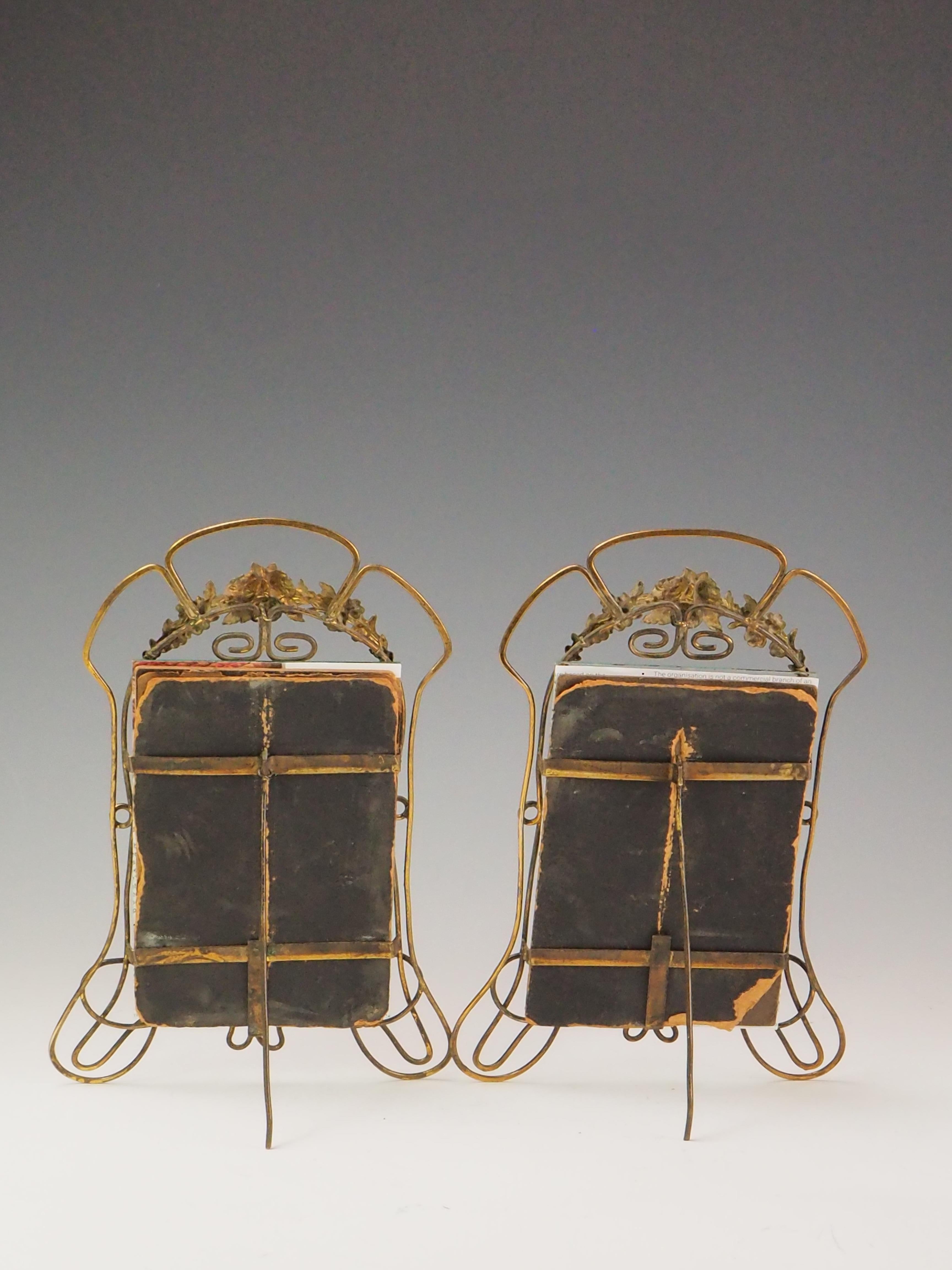 Antique Art Nouveau Pair of Photo Frames – Elegant Décor & History For Sale 1