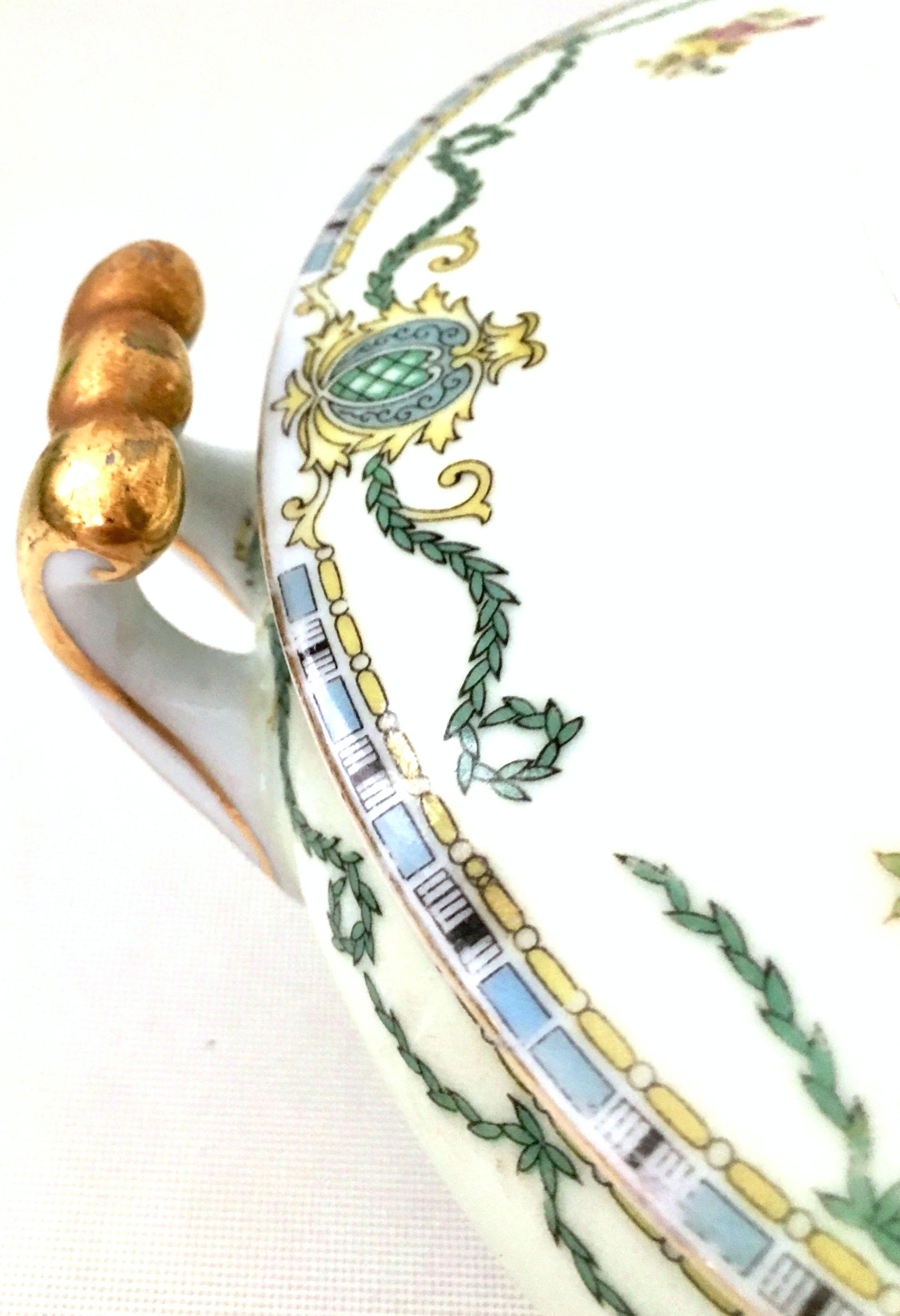 Antique Art Nouveau Porcelain & 22K Gold Lidded Tureen by, Gold China-Japan For Sale 3