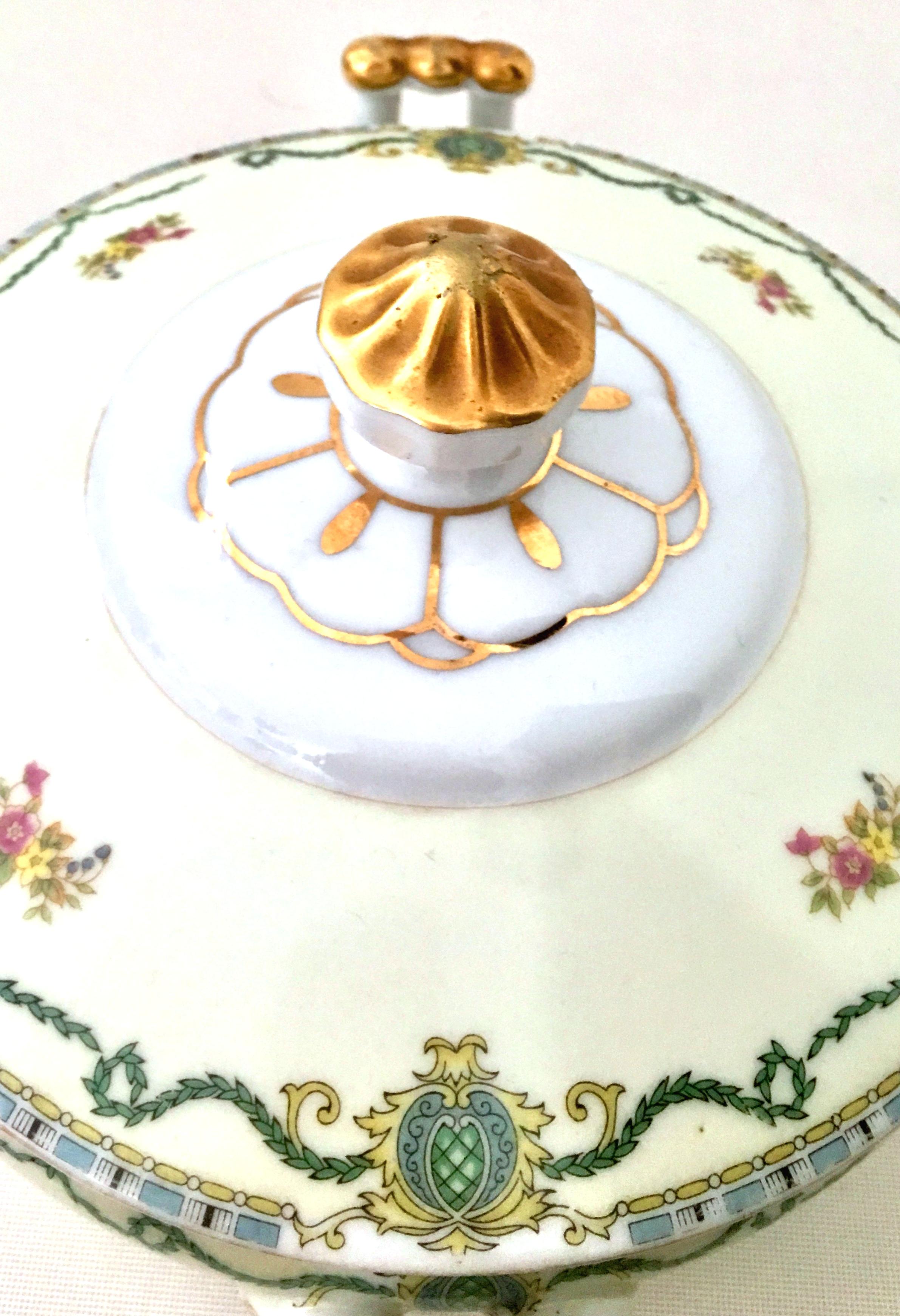 Antique Art Nouveau Porcelain & 22K Gold Lidded Tureen by, Gold China-Japan For Sale 1